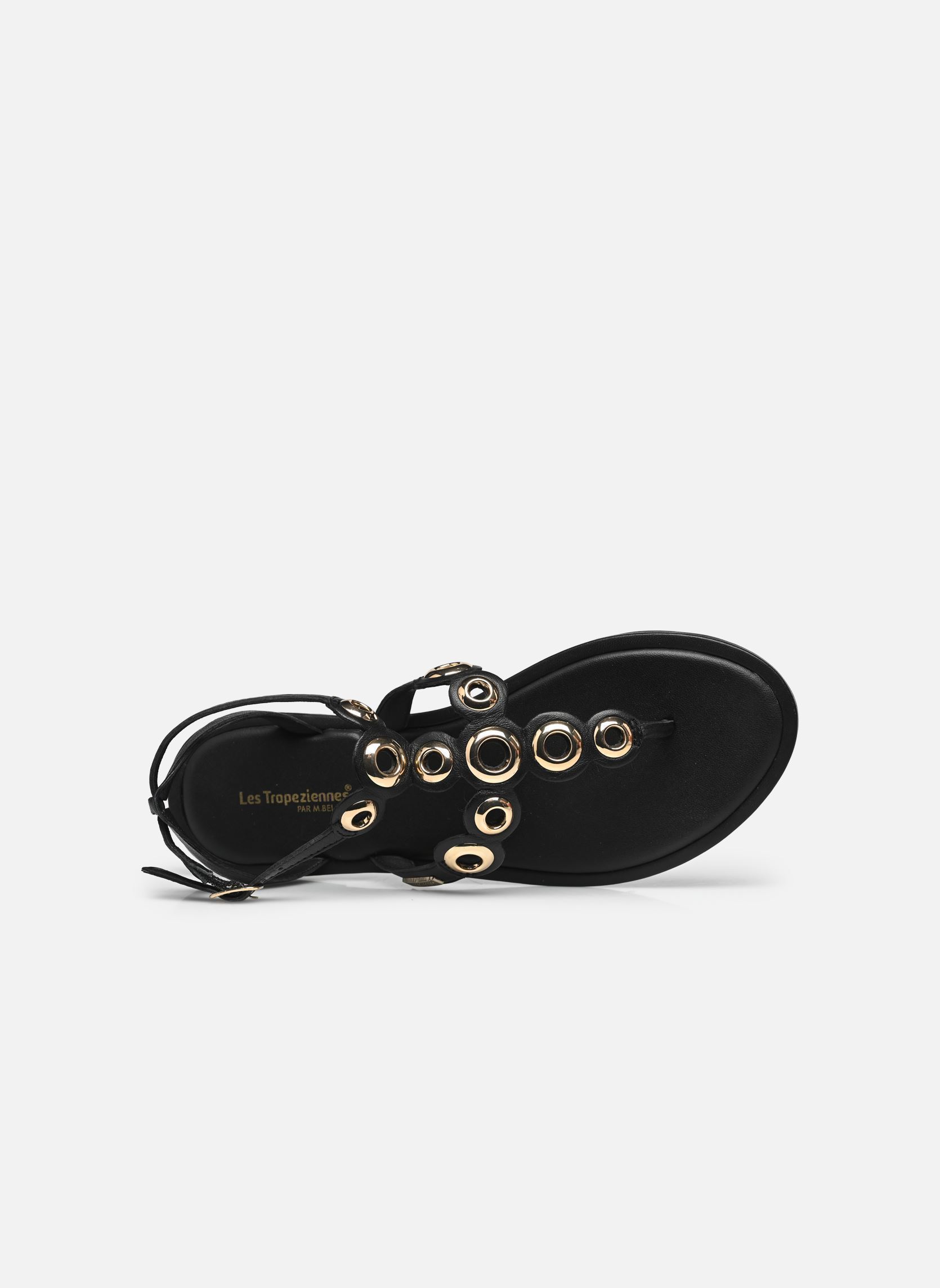 Flache Sandalen OBALY damen schwarz Les Tropéziennes par M Belarbi Flache Sandalen OBALY damen schwarz NOIR
