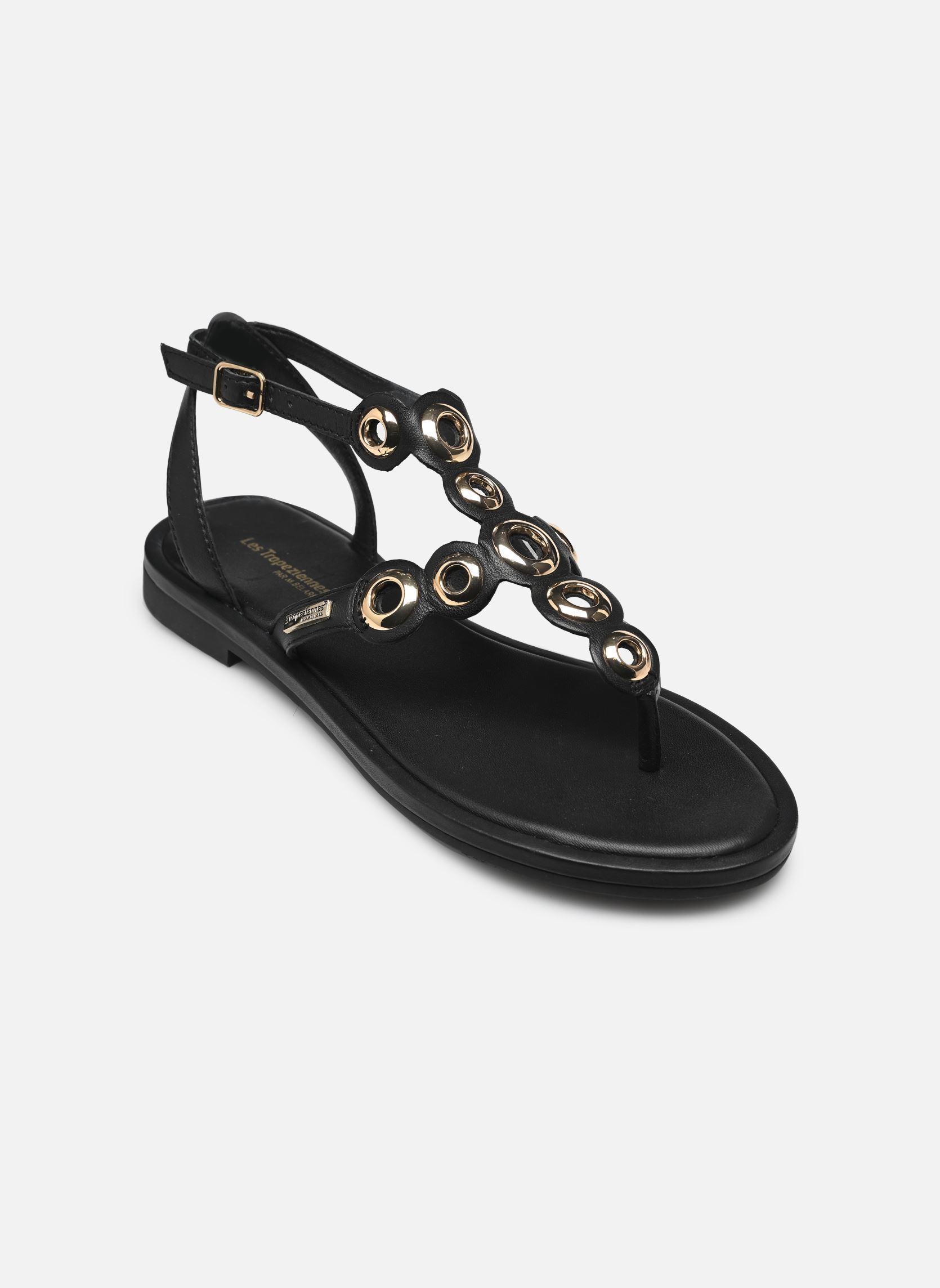 Flache Sandalen OBALY damen schwarz Les Tropéziennes par M Belarbi Flache Sandalen OBALY damen schwarz NOIR