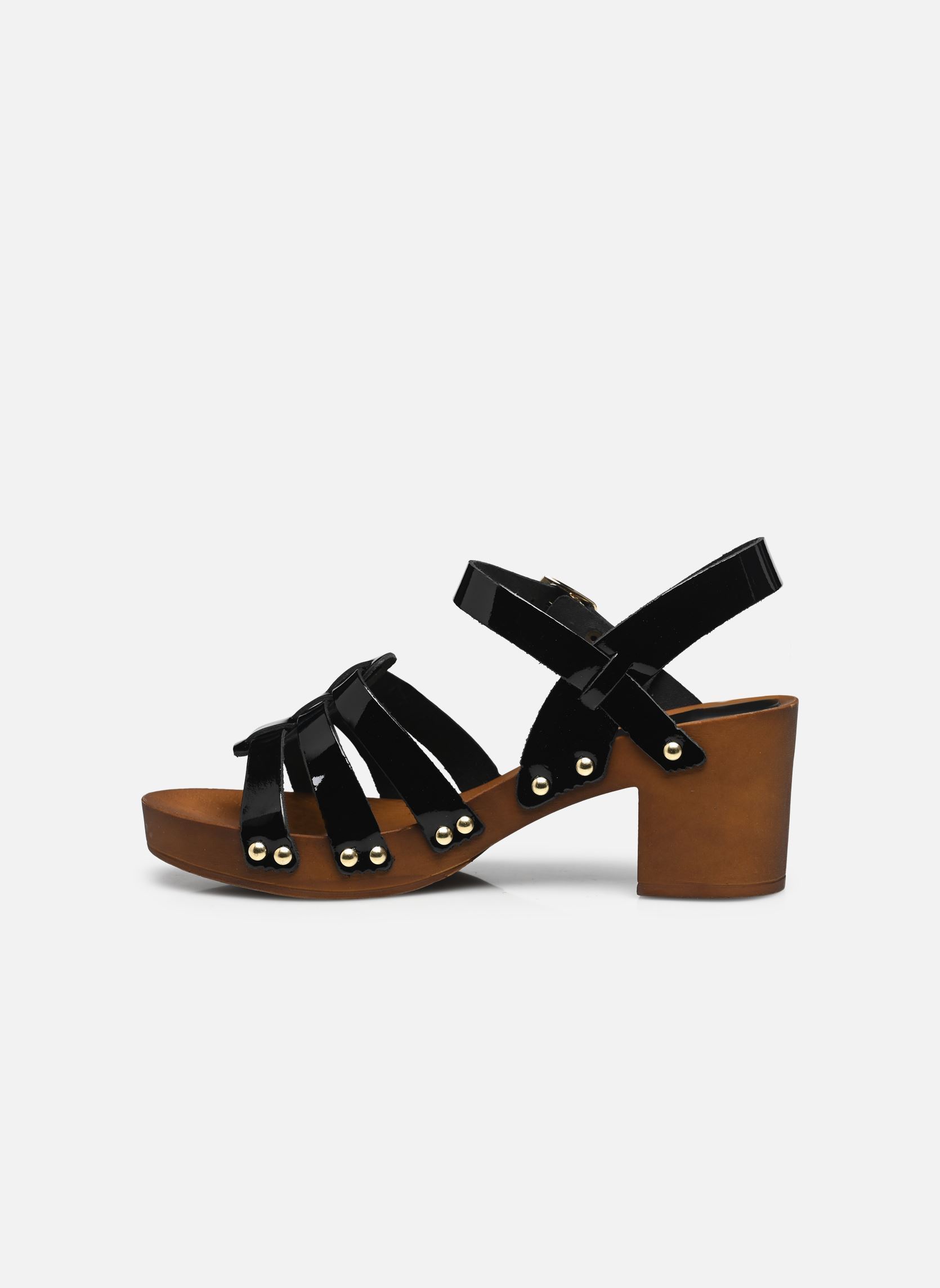 Sandalias POLLY mujer negro Les Tropéziennes par M Belarbi Sandalias POLLY mujer negro Noir Vernis