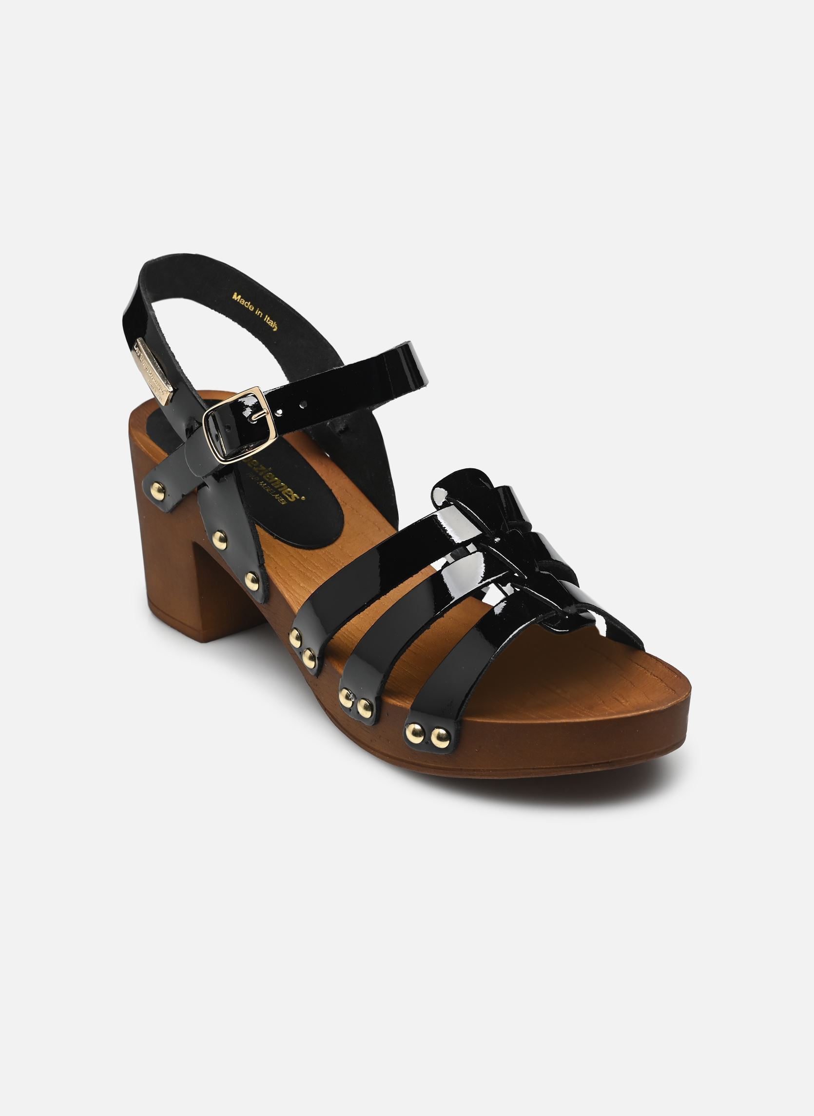 Sandalias POLLY mujer negro Les Tropéziennes par M Belarbi Sandalias POLLY mujer negro Noir Vernis