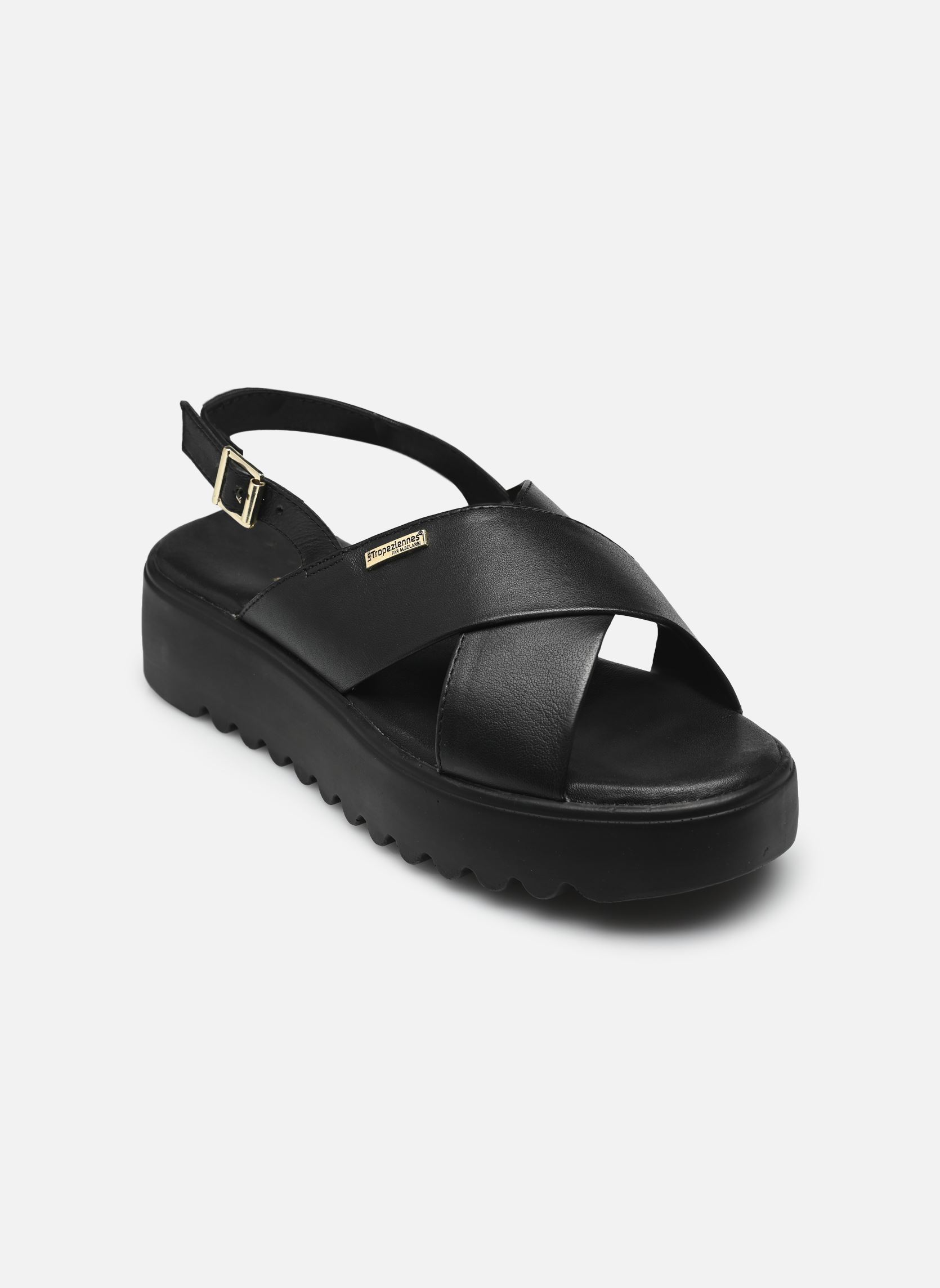Platte sandalen DORINE dames zwart Les Tropéziennes par M Belarbi Platte sandalen DORINE dames zwart NOIR