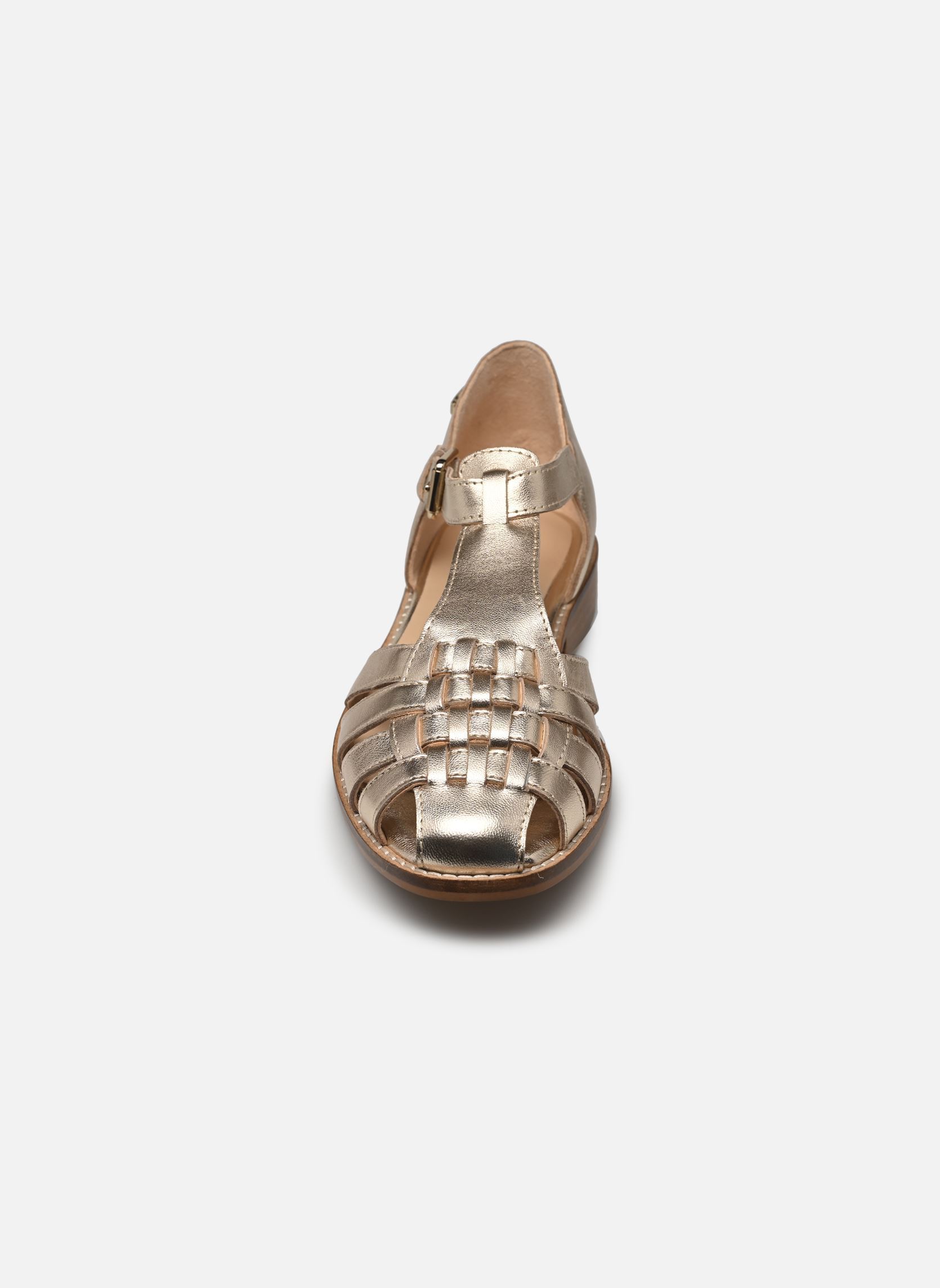Sandalias planas LERISSON mujer oro y bronce Les Tropéziennes par M Belarbi Sandalias planas LERISSON mujer oro y bronce OR