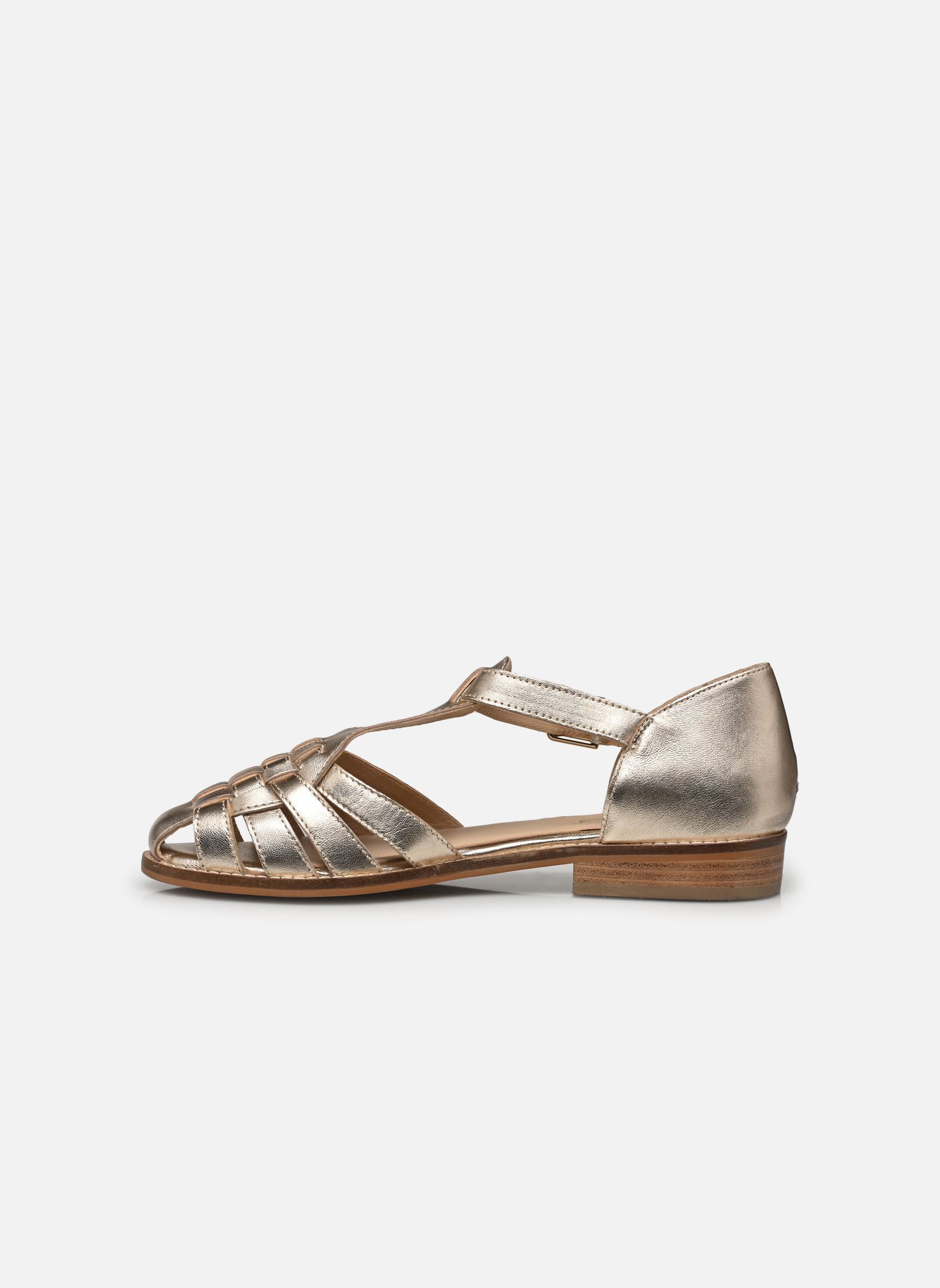 Sandalias planas LERISSON mujer oro y bronce Les Tropéziennes par M Belarbi Sandalias planas LERISSON mujer oro y bronce OR