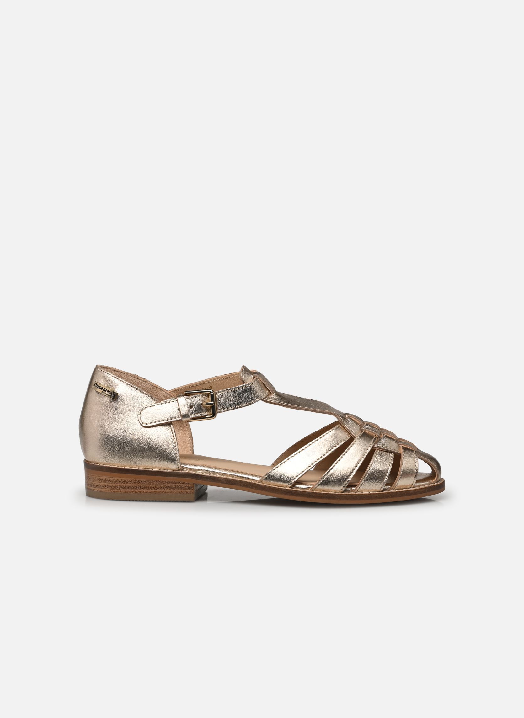 Sandalias planas LERISSON mujer oro y bronce Les Tropéziennes par M Belarbi Sandalias planas LERISSON mujer oro y bronce OR