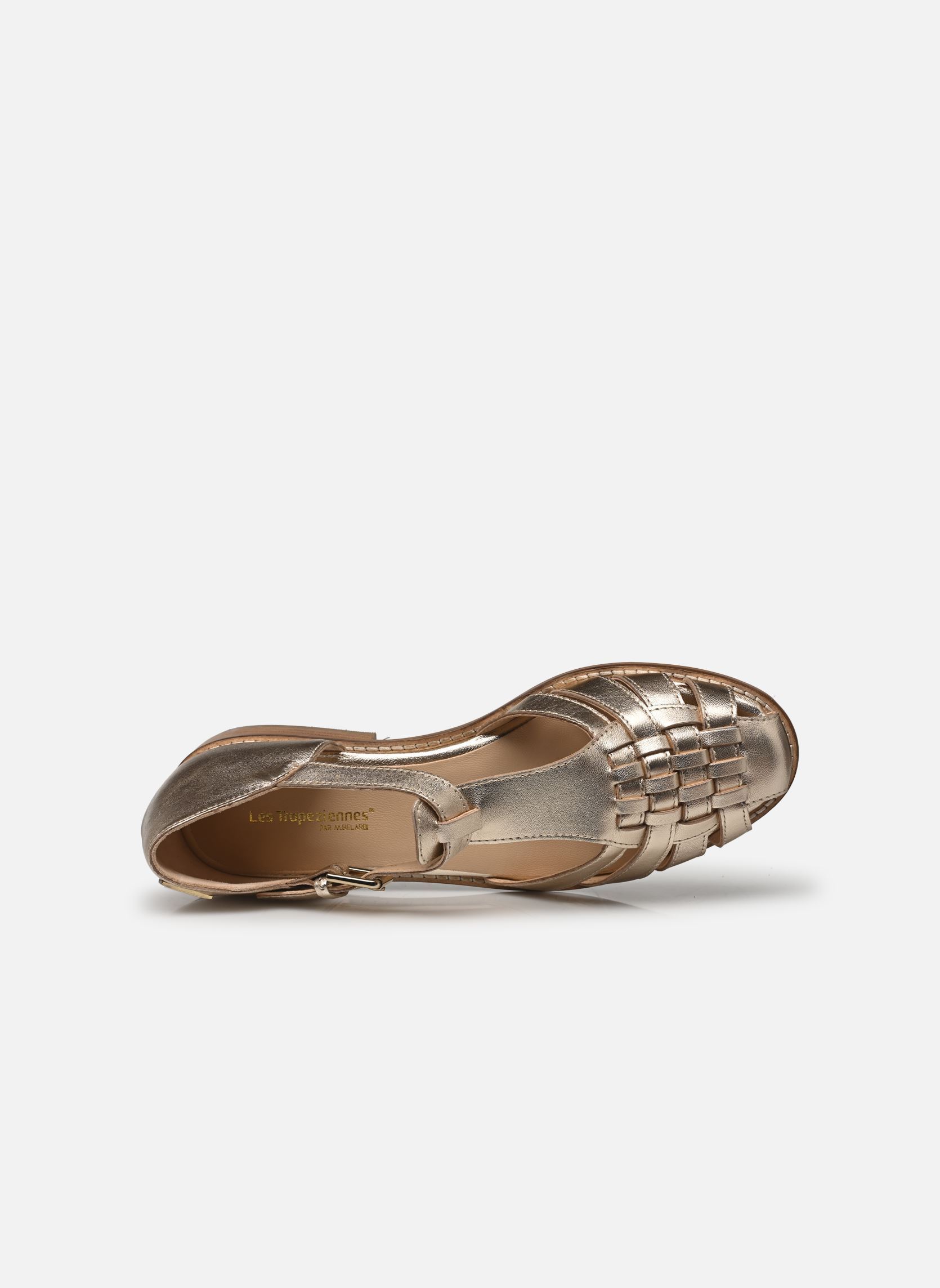 Sandalias planas LERISSON mujer oro y bronce Les Tropéziennes par M Belarbi Sandalias planas LERISSON mujer oro y bronce OR