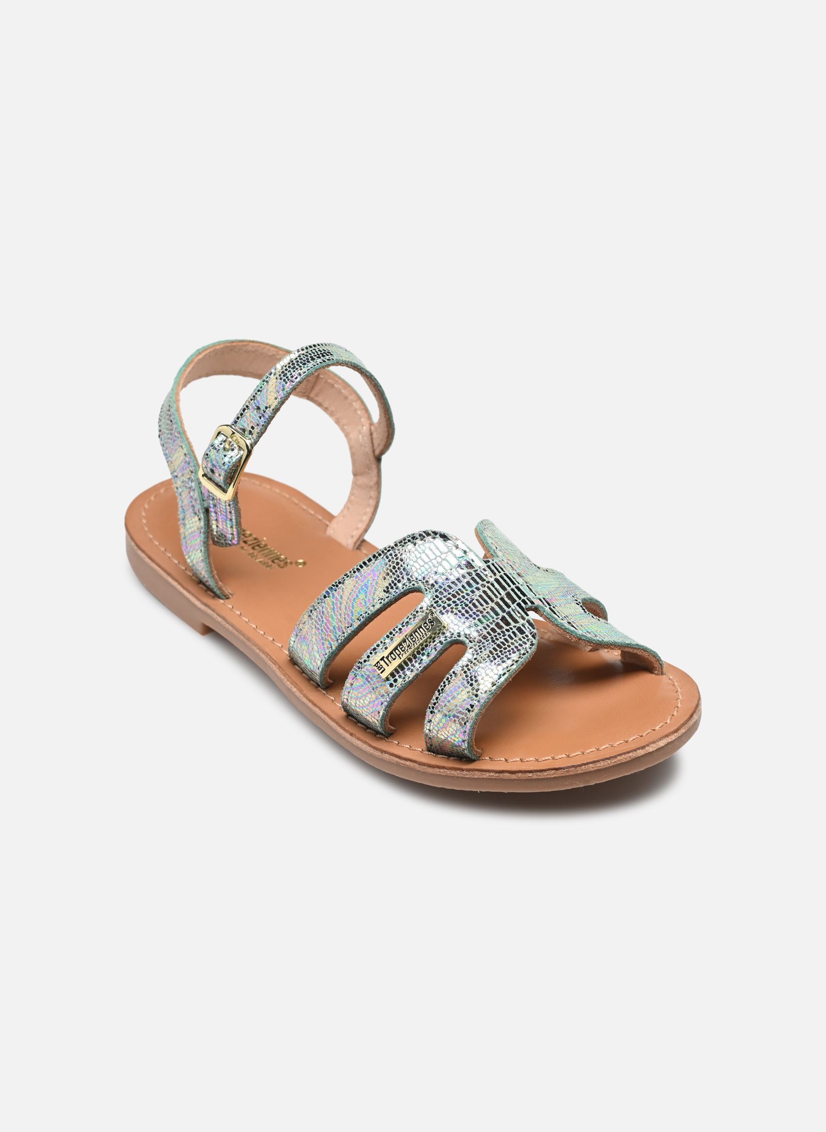 Sandales BAMIA fille bleu Les Tropéziennes par M Belarbi Sandales BAMIA fille bleu BLEU HOLOGRAM