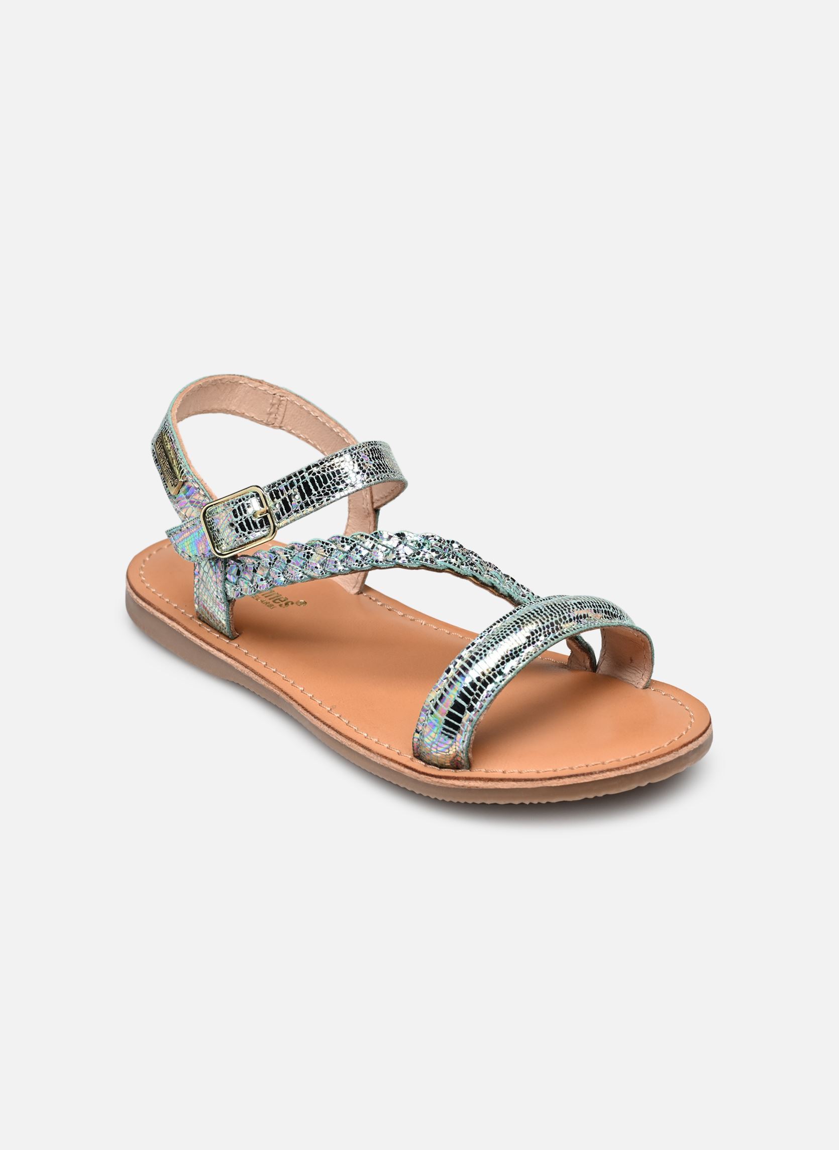 Sandales BELUGA fille bleu Les Tropéziennes par M Belarbi Sandales BELUGA fille bleu BLEU HOLOGRAM