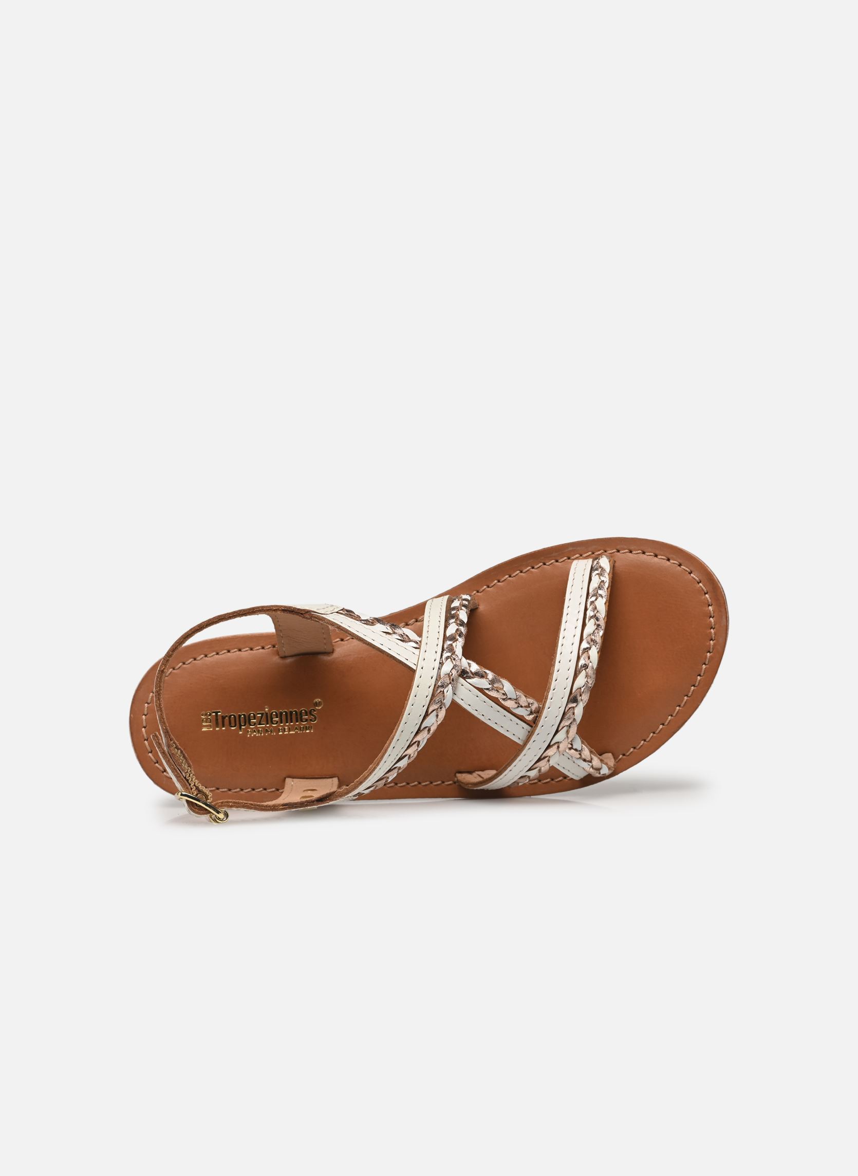 Sandales BOMONGO fille blanc Les Tropéziennes par M Belarbi Sandales BOMONGO fille blanc BLANC-OR