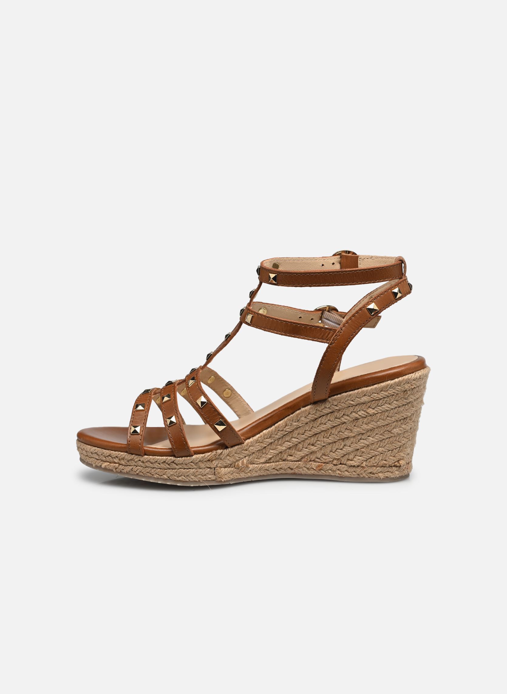 Sandales compensées et plateformes LILI femme marron Les Tropéziennes par M Belarbi Sandales compensées et plateformes LILI femme marron TAN