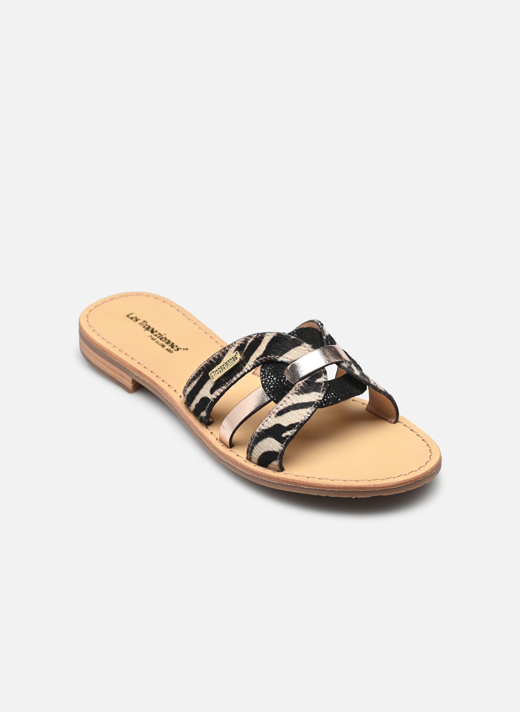 Mules et sabots HAMSUKOPO femme blanc Les Tropéziennes par M Belarbi Mules et sabots HAMSUKOPO femme blanc ZEBRE MULTI