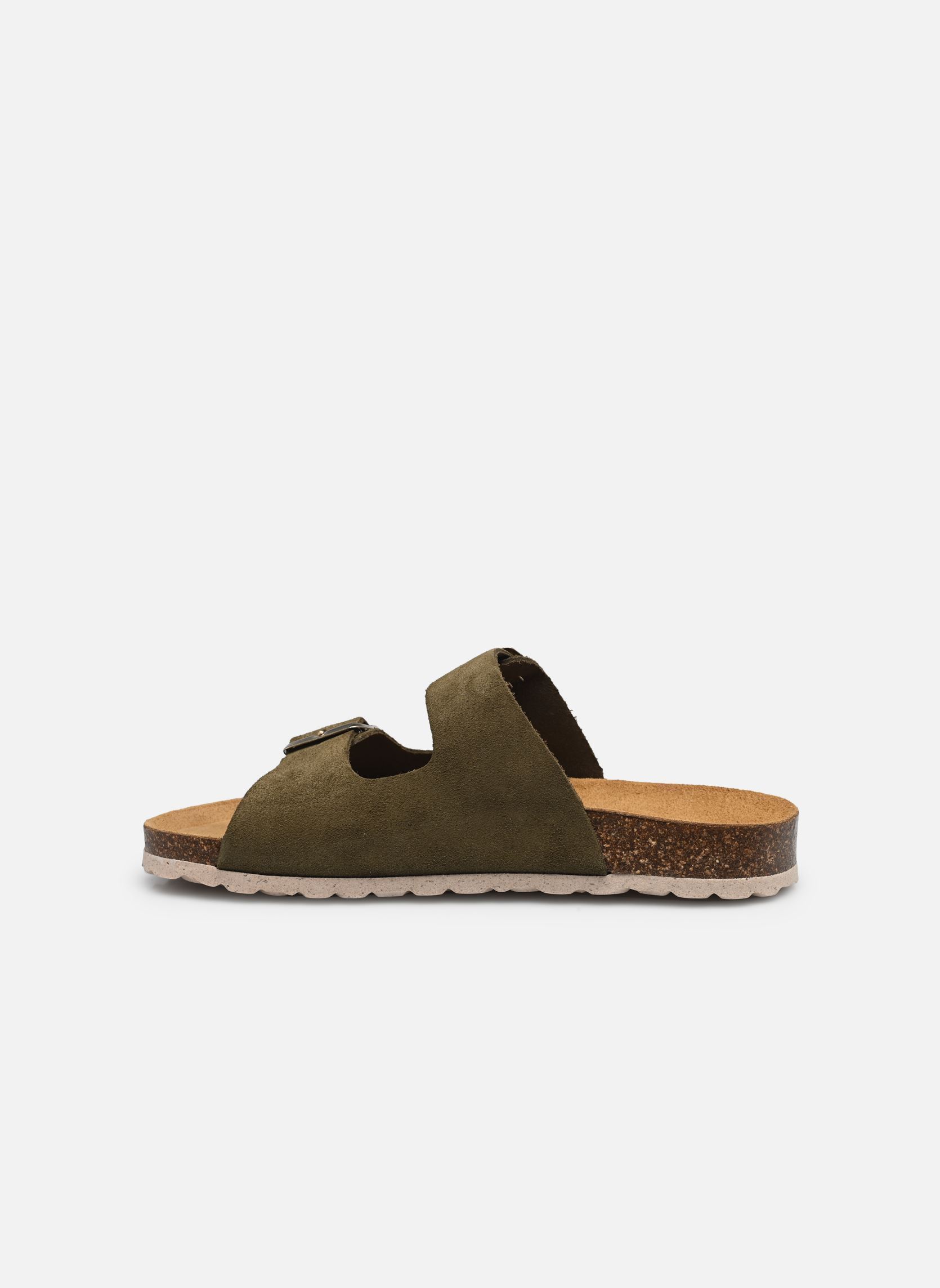 Mules et sabots ZATIX SUEDE femme vert Les Tropéziennes par M Belarbi Mules et sabots ZATIX SUEDE femme vert Kaki