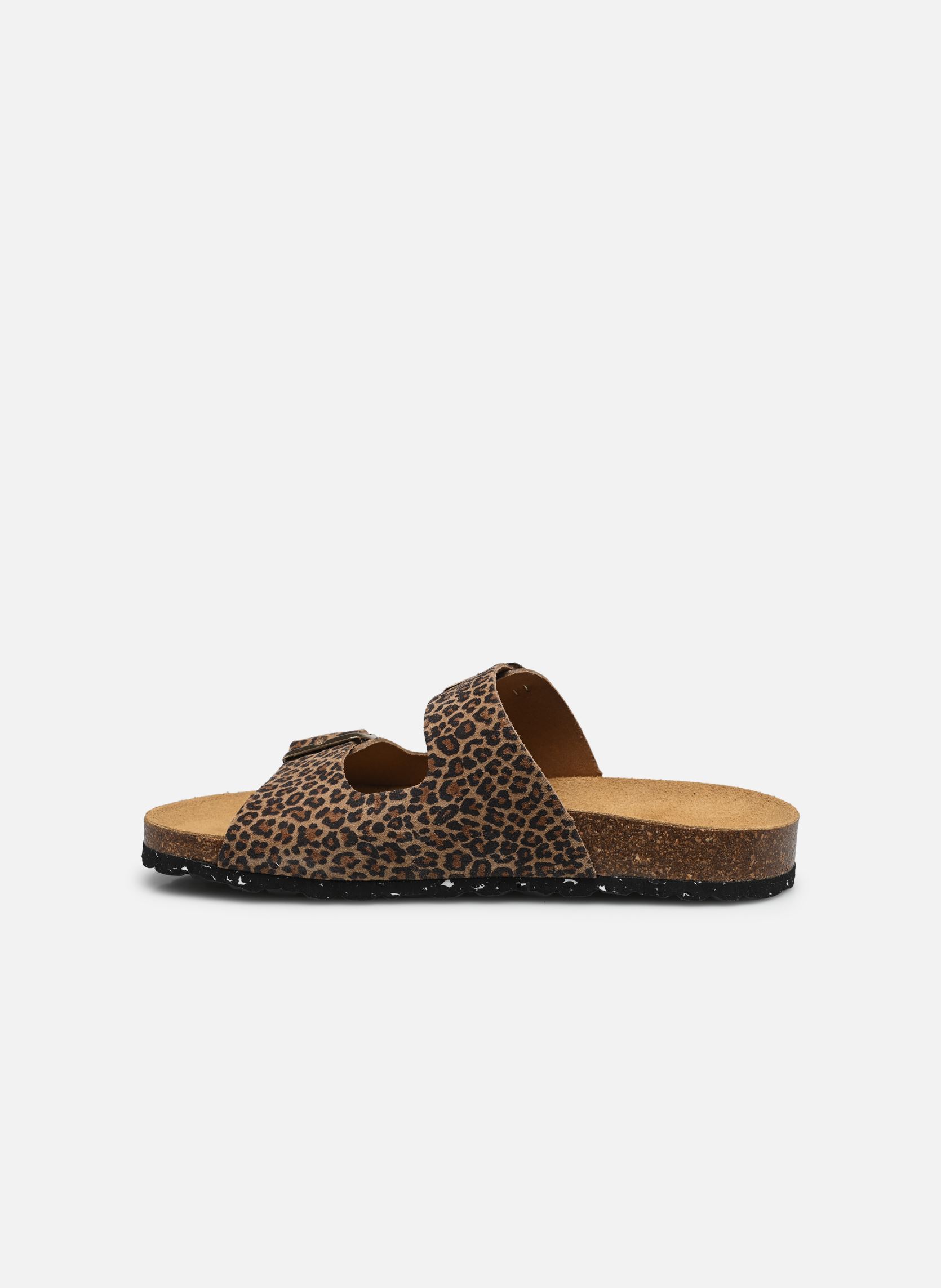 Mules et sabots ZATIX SUEDE femme beige Les Tropéziennes par M Belarbi Mules et sabots ZATIX SUEDE femme beige LEOPARD