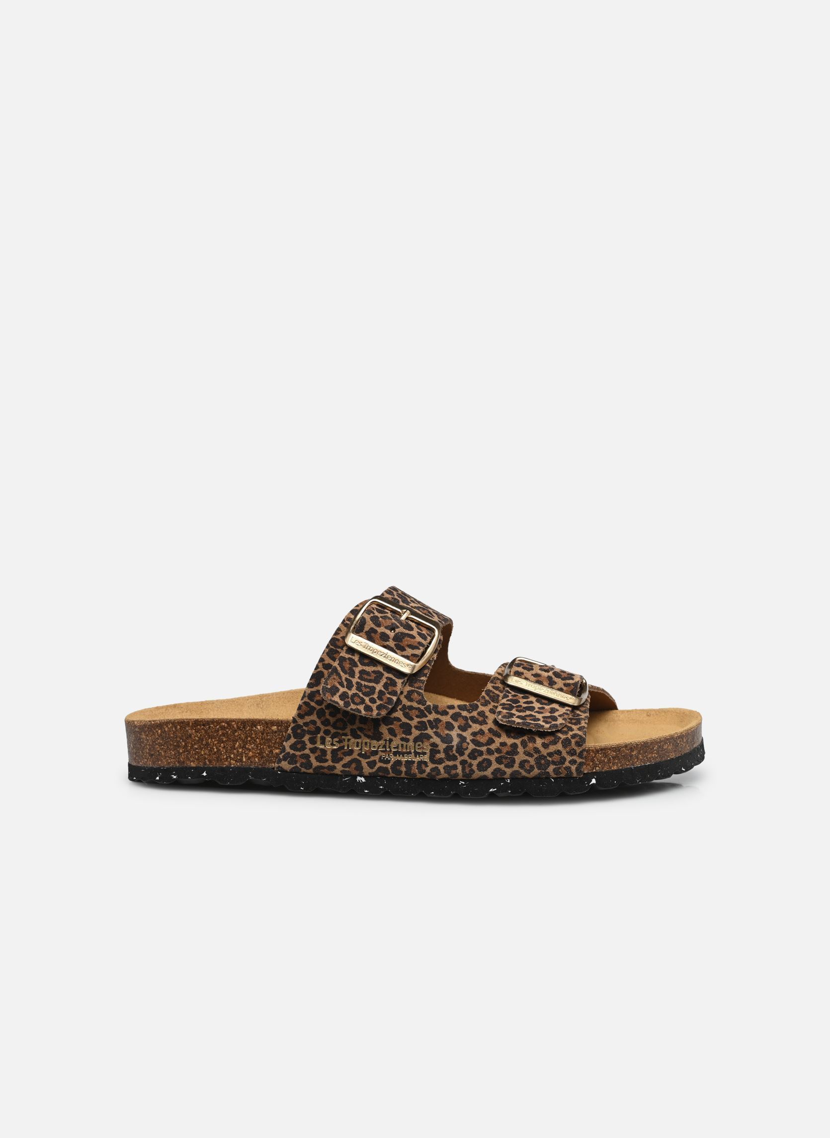 Mules et sabots ZATIX SUEDE femme beige Les Tropéziennes par M Belarbi Mules et sabots ZATIX SUEDE femme beige LEOPARD