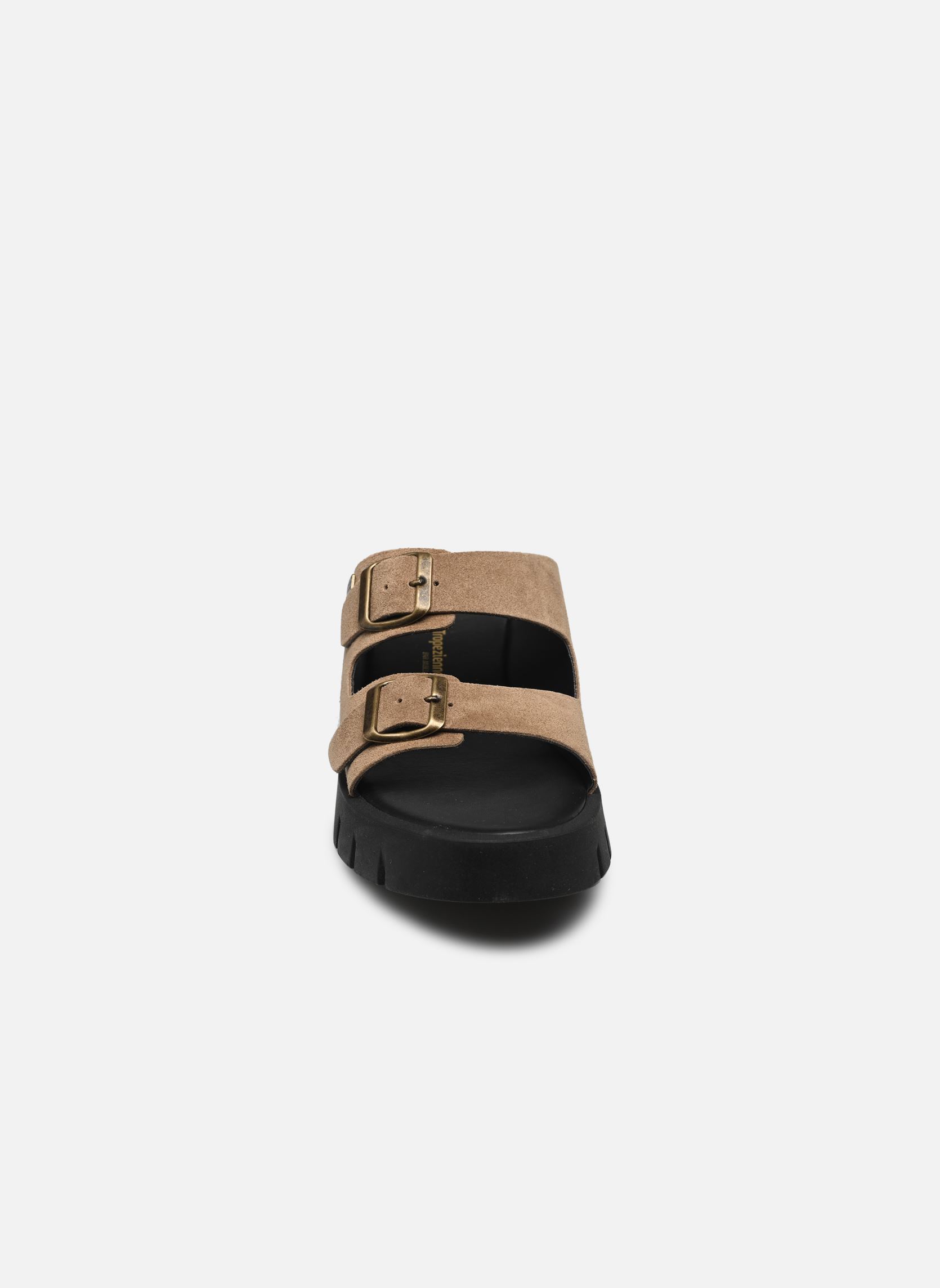Mules et sabots TIAMO femme beige Les Tropéziennes par M Belarbi Mules et sabots TIAMO femme beige Taupe Suede