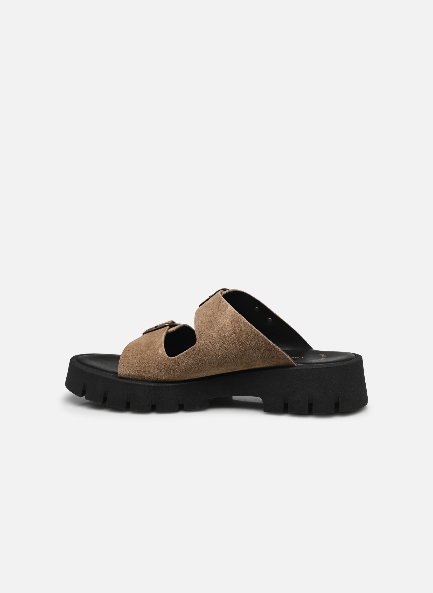 Mules et sabots TIAMO femme beige Les Tropéziennes par M Belarbi Mules et sabots TIAMO femme beige Taupe Suede
