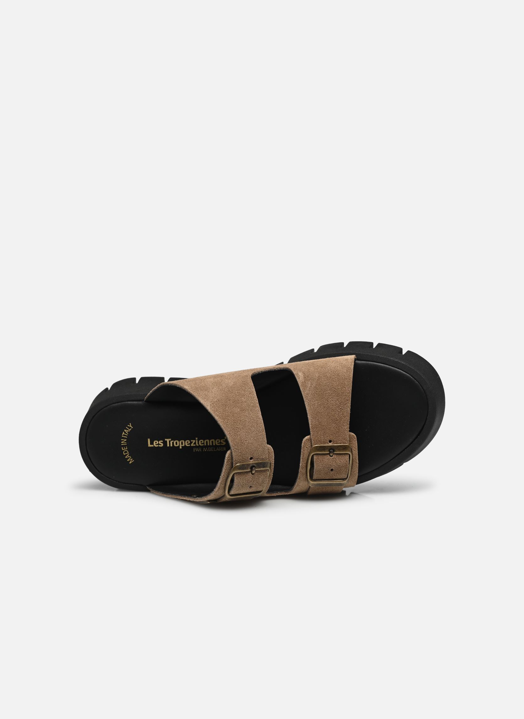 Mules et sabots TIAMO femme beige Les Tropéziennes par M Belarbi Mules et sabots TIAMO femme beige Taupe Suede