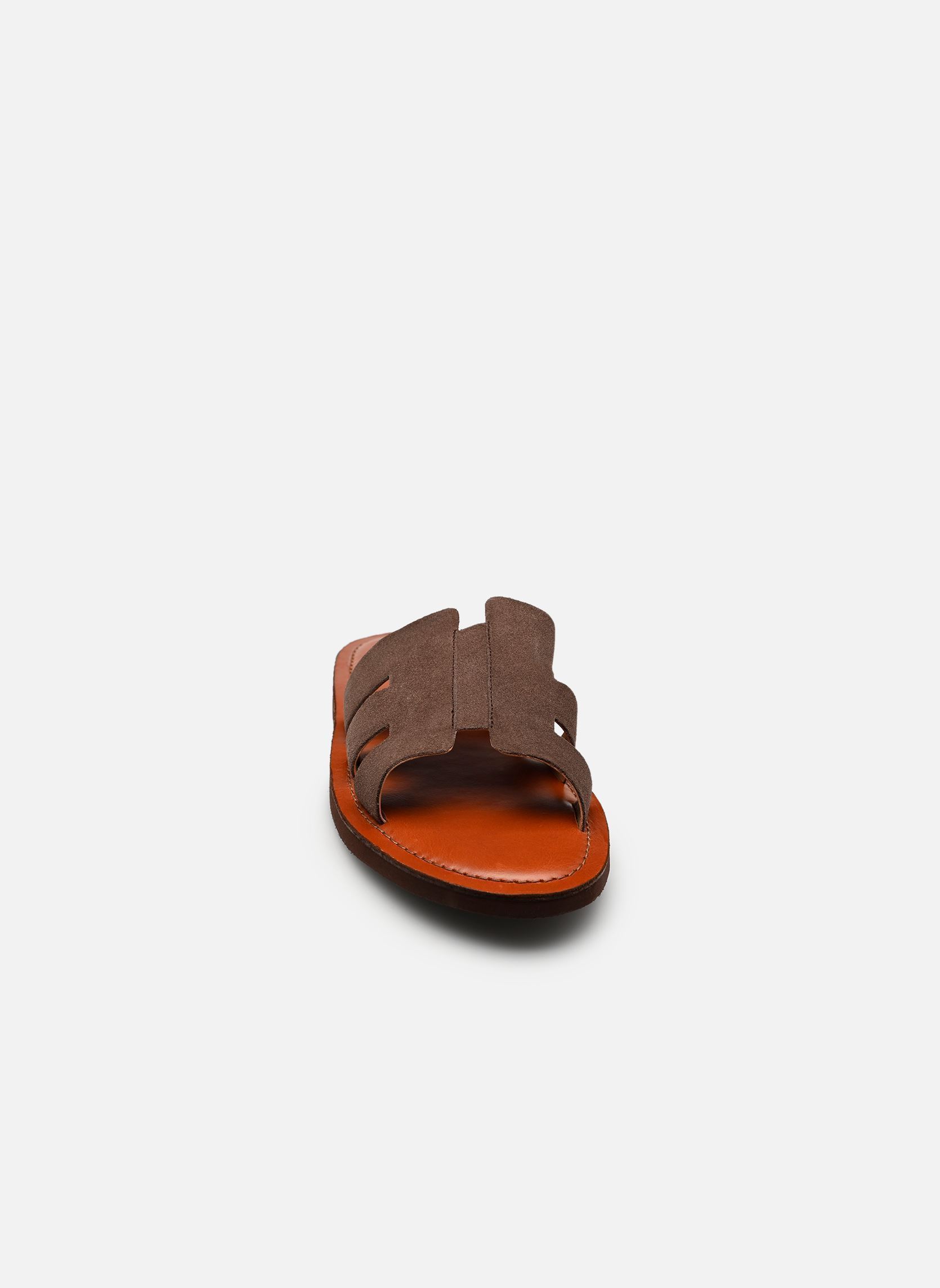 Mules EMIA SUEDE homme marron Les Tropéziennes par M Belarbi Mules EMIA SUEDE homme marron CHOCOLAT