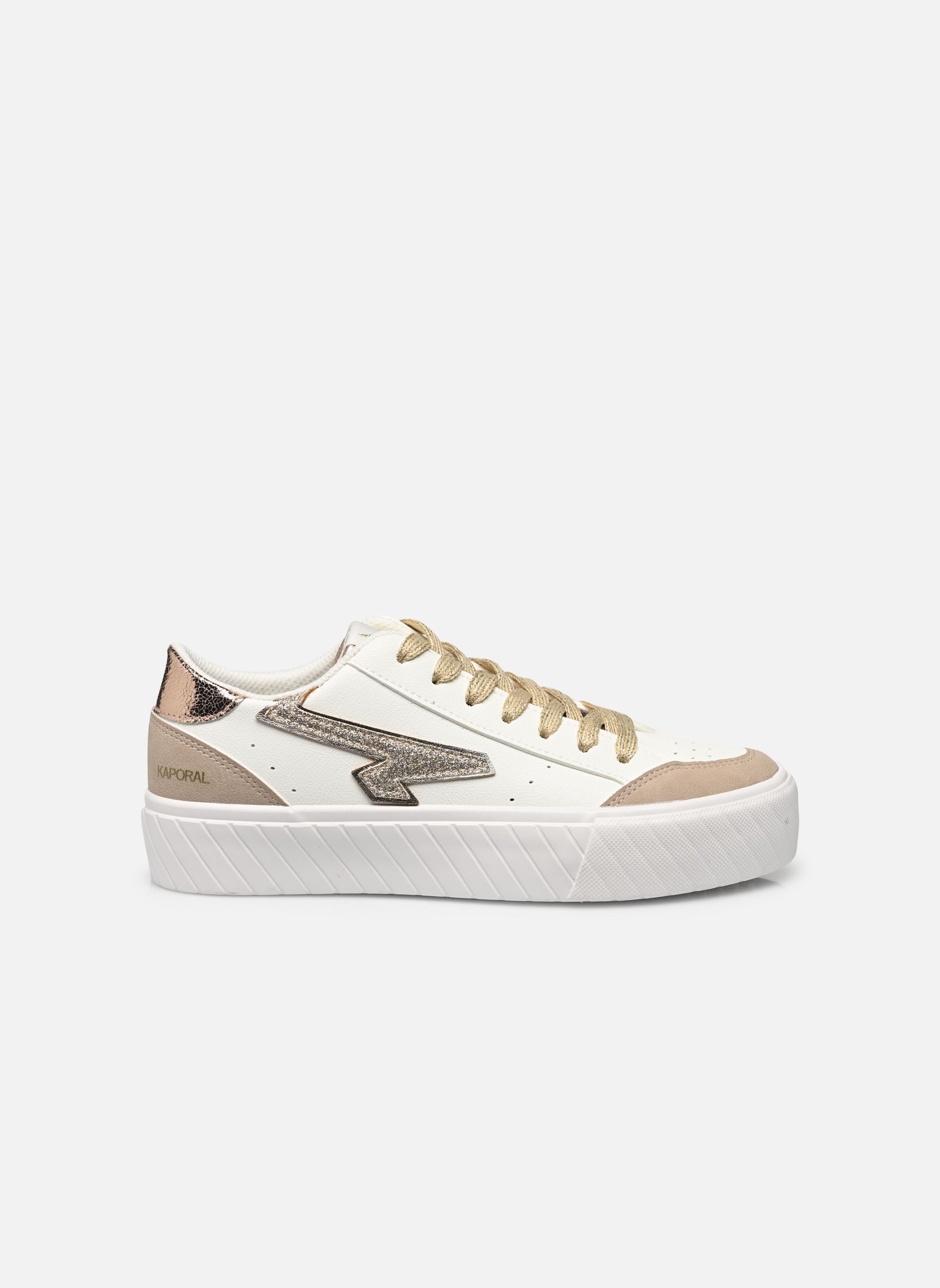 Baskets basses CYNDIA femme blanc Kaporal Baskets basses CYNDIA femme blanc BLANC-OR