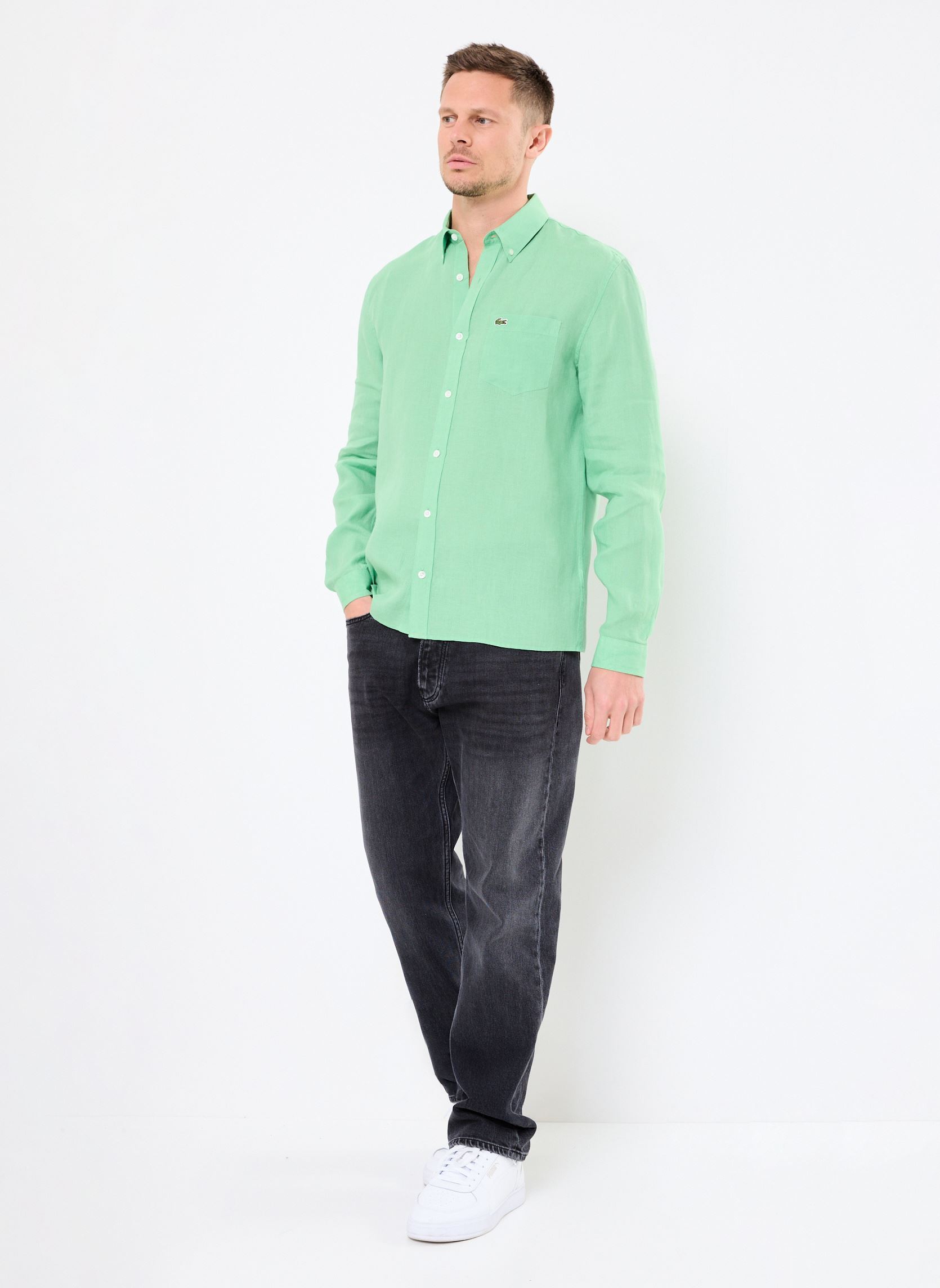 Chemises Chemise Lacoste CH5692 homme vert Lacoste Chemises Chemise Lacoste CH5692 homme vert LIAMONE