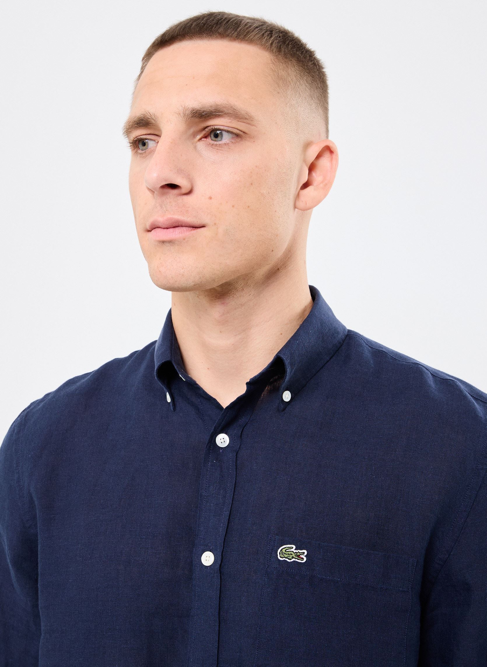 Chemises Chemise Lacoste CH5692 homme bleu Lacoste Chemises Chemise Lacoste CH5692 homme bleu MARINE