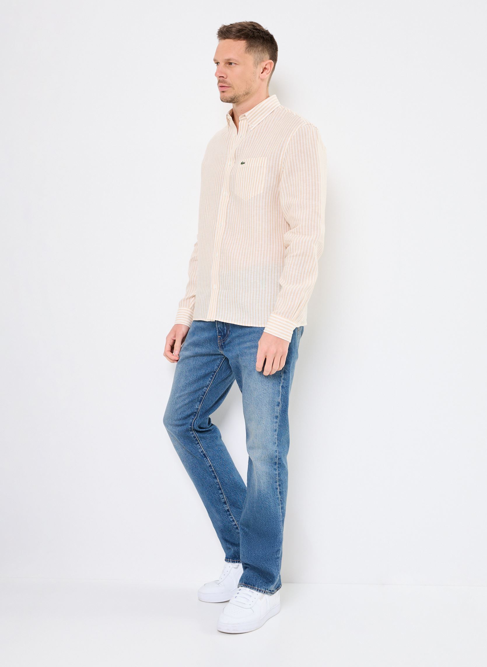 Chemises Chemise Lacoste CH6985 homme blanc Lacoste Chemises Chemise Lacoste CH6985 homme blanc BLANC/CROISSANT