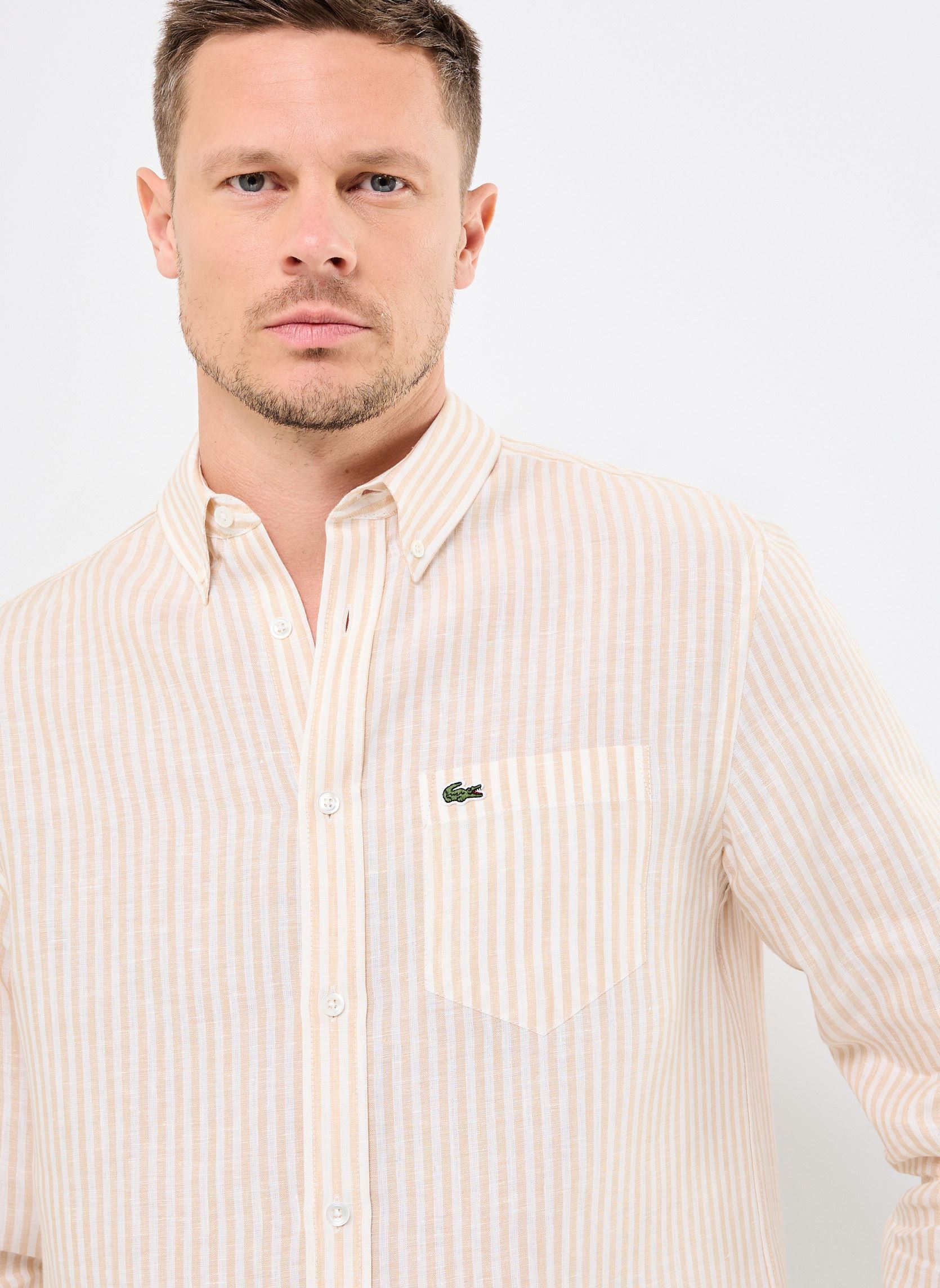 Chemises Chemise Lacoste CH6985 homme blanc Lacoste Chemises Chemise Lacoste CH6985 homme blanc BLANC/CROISSANT
