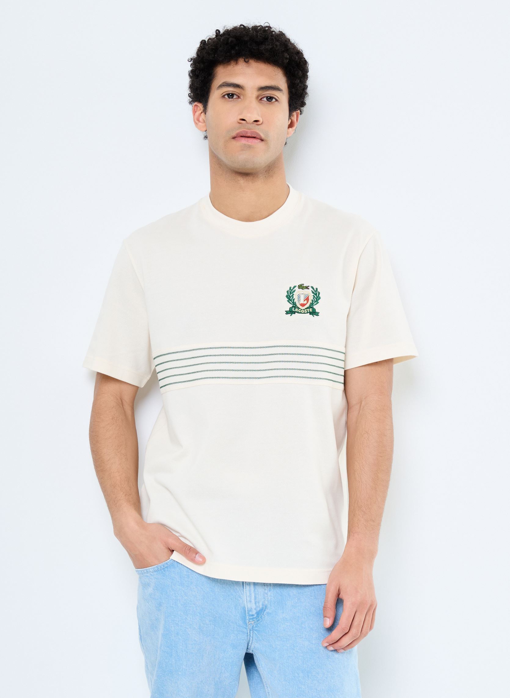 Vêtements Lacoste Tee shirt Lacoste TH0025 pour Accessoires