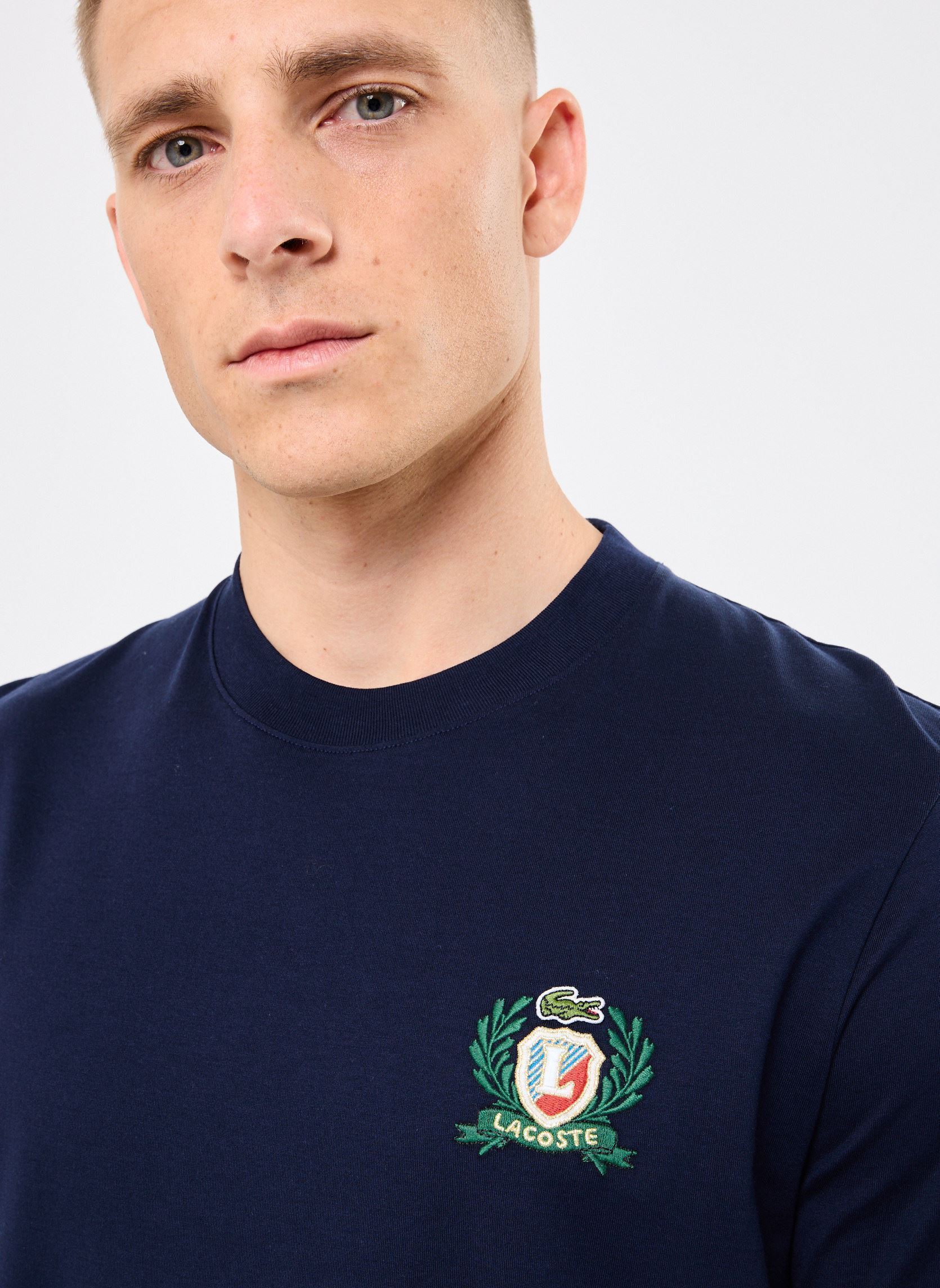 Kurzarm-T-Shirts Tee-shirt Lacoste TH0027 herren blau Lacoste Kurzarm-T-Shirts Tee-shirt Lacoste TH0027 herren blau MARINE