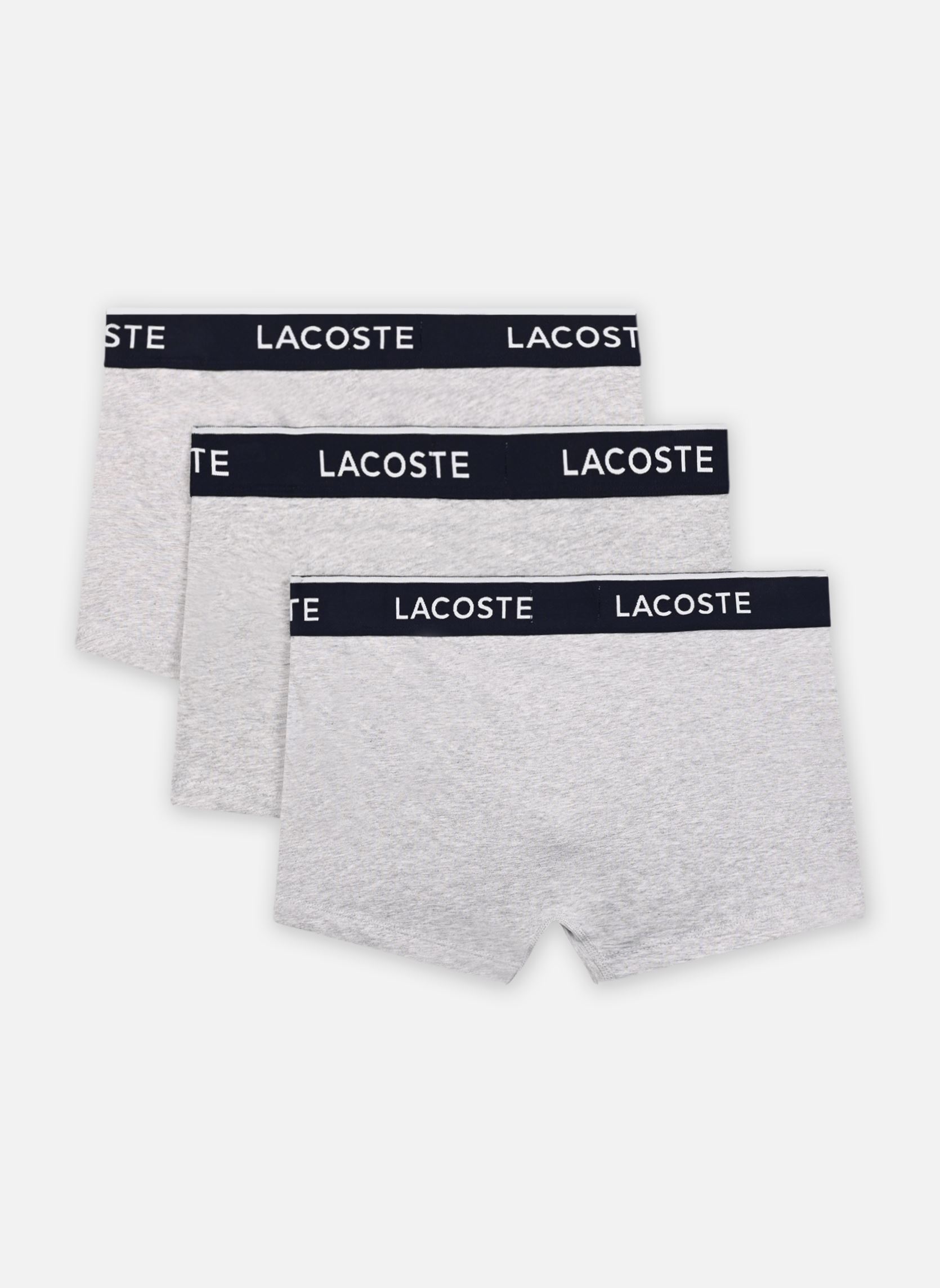 Sportunterwäsche Pack de 3 boxers Lacoste 5H1300 herren grau Lacoste Sportunterwäsche Pack de 3 boxers Lacoste 5H1300 herren grau ARGENT CHINE