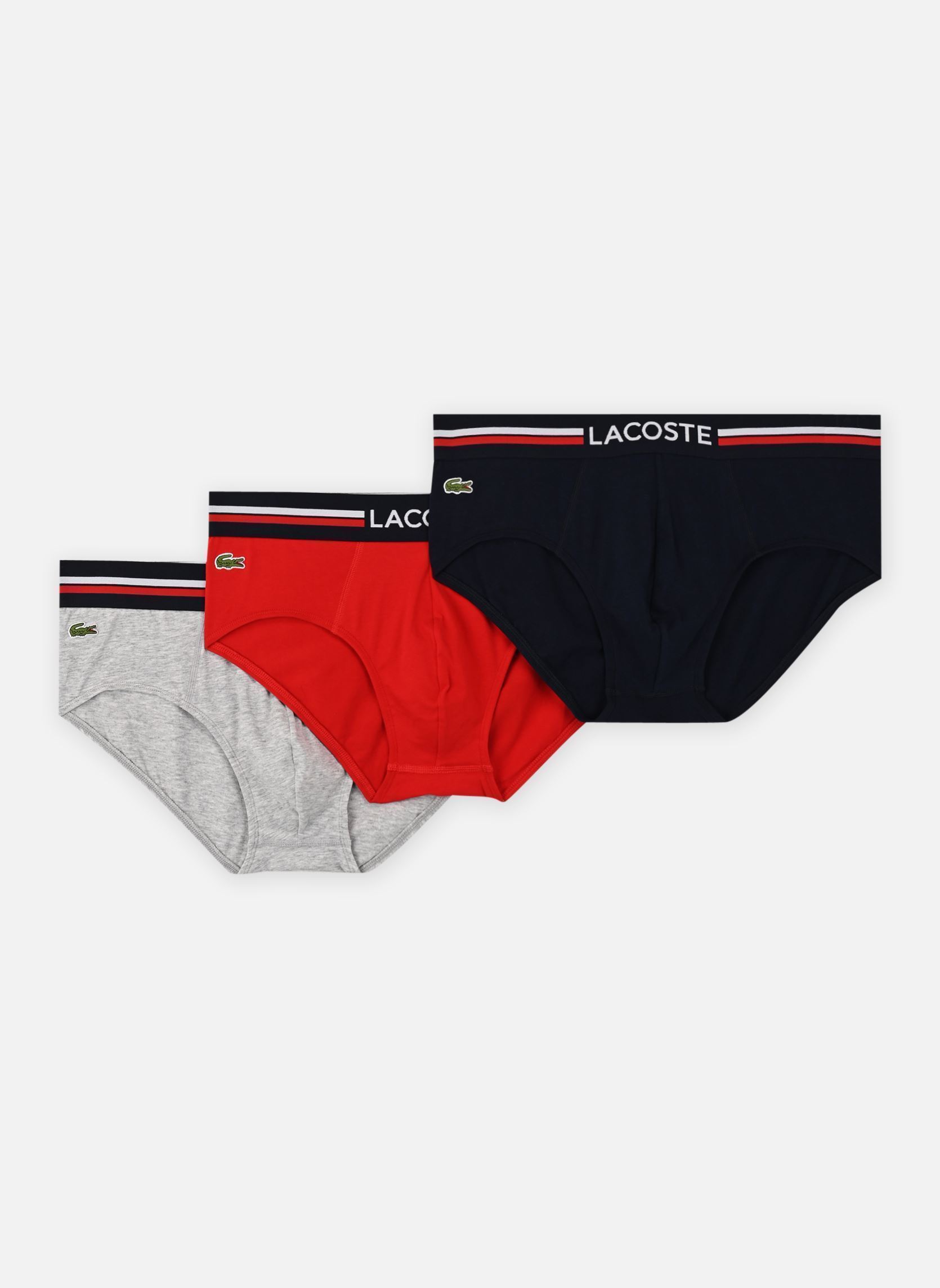 Vêtements Lacoste Pack de 3 slips Lacoste 8H9464 pour Accessoires
