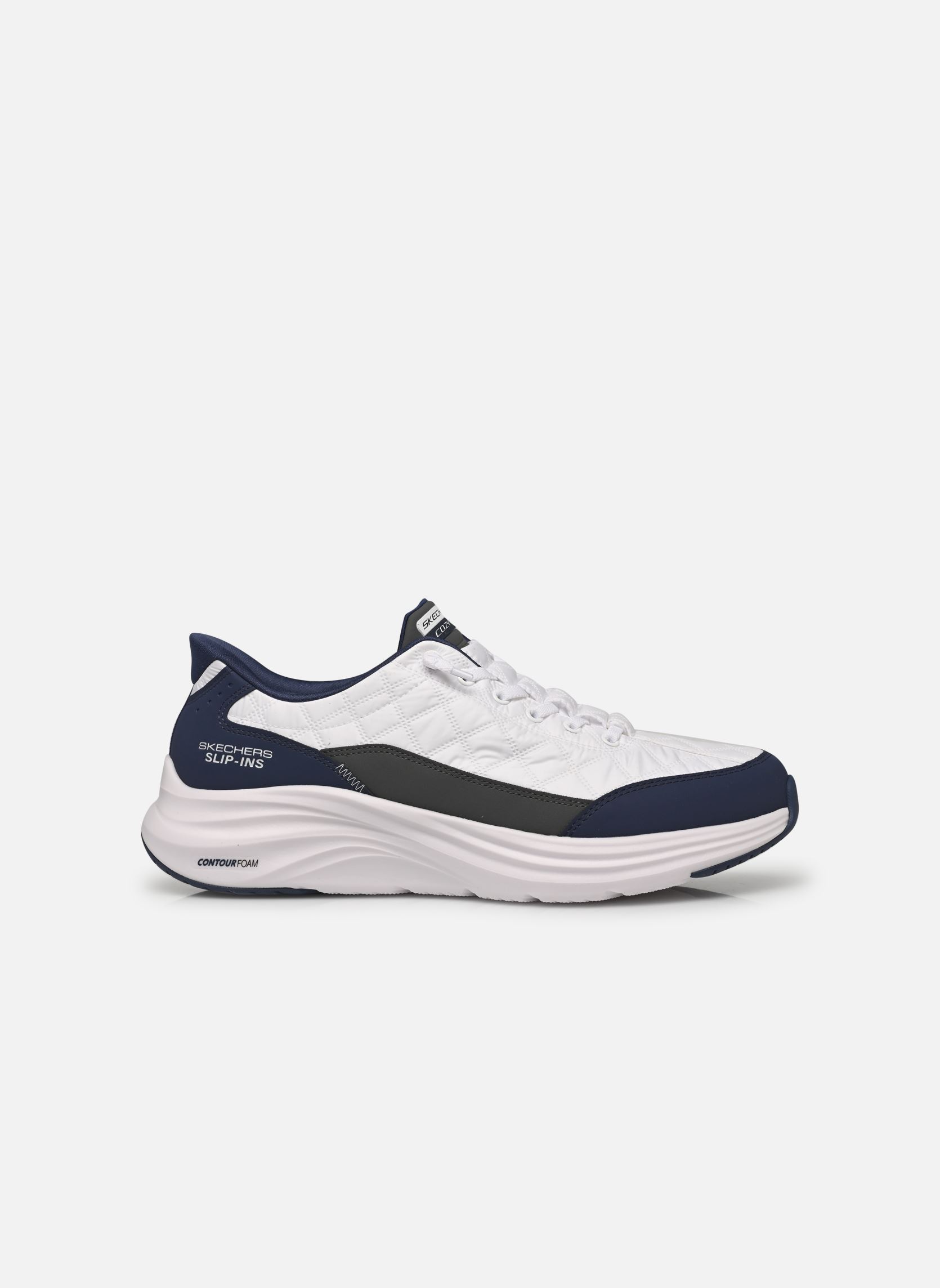 Baskets SLIP-INS Contour Foam - Cozy Fit homme blanc Skechers Baskets SLIP-INS Contour Foam - Cozy Fit homme blanc WNV
