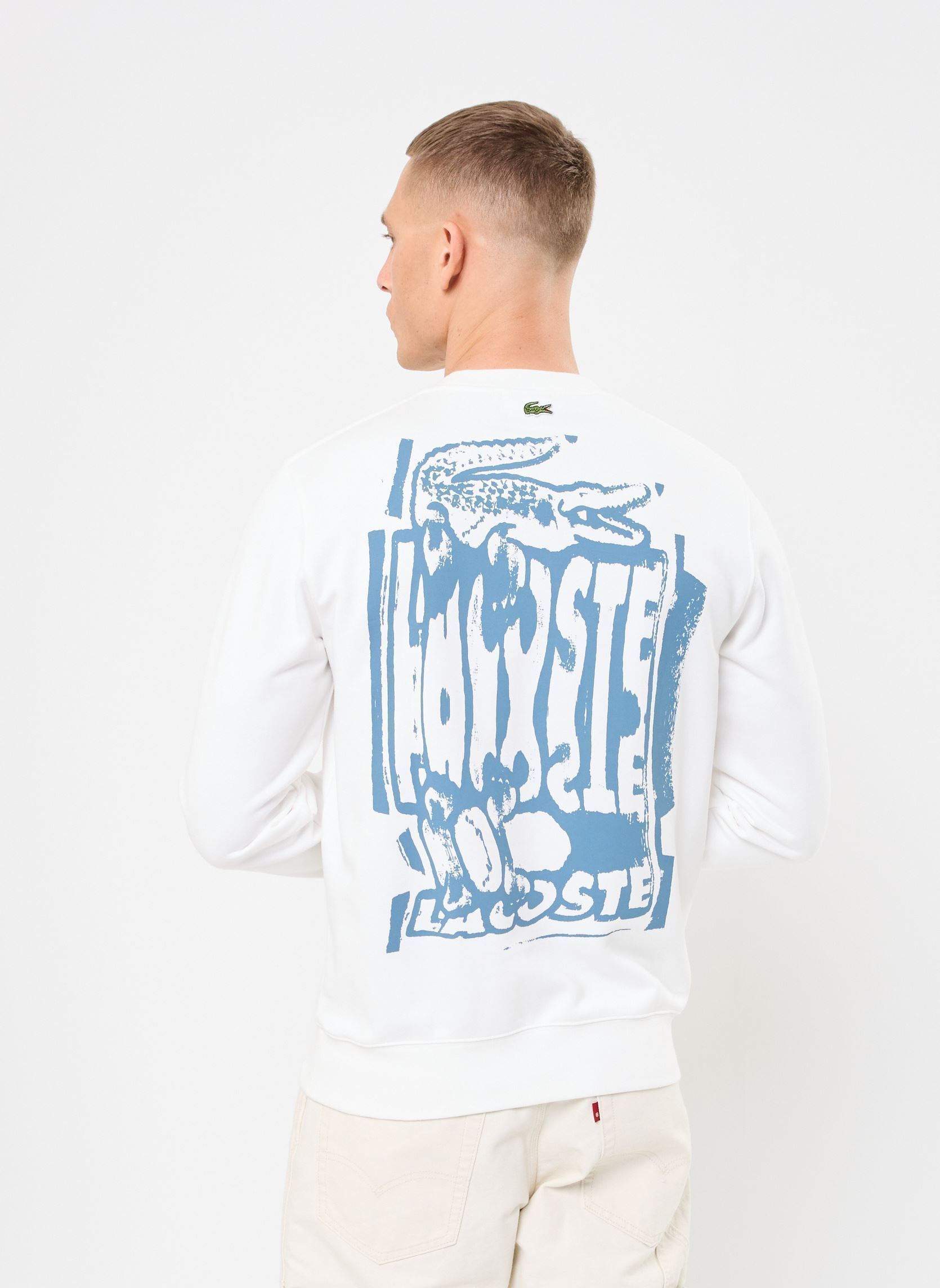 Sweats Sweatshirt col rond Lacoste SH0287 homme blanc Lacoste Sweats Sweatshirt col rond Lacoste SH0287 homme blanc FARINE/CALCAIRE