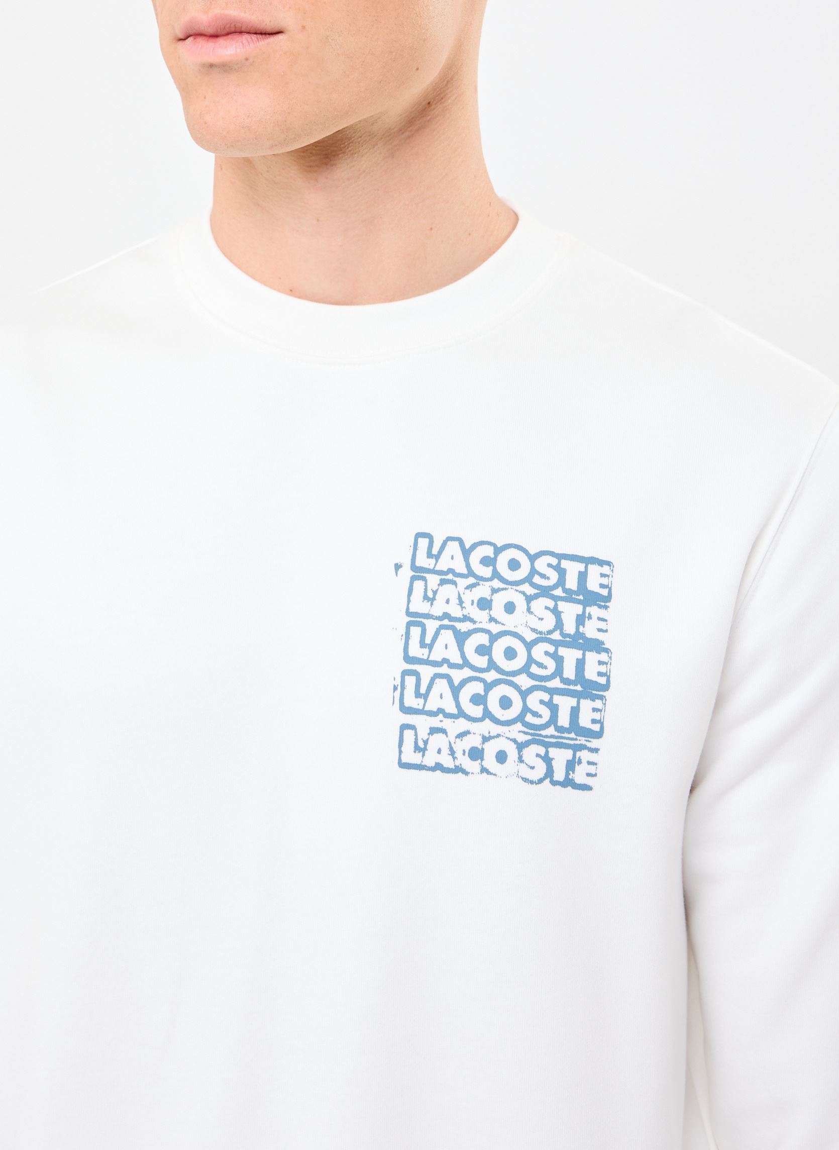 Sweats Sweatshirt col rond Lacoste SH0287 homme blanc Lacoste Sweats Sweatshirt col rond Lacoste SH0287 homme blanc FARINE/CALCAIRE