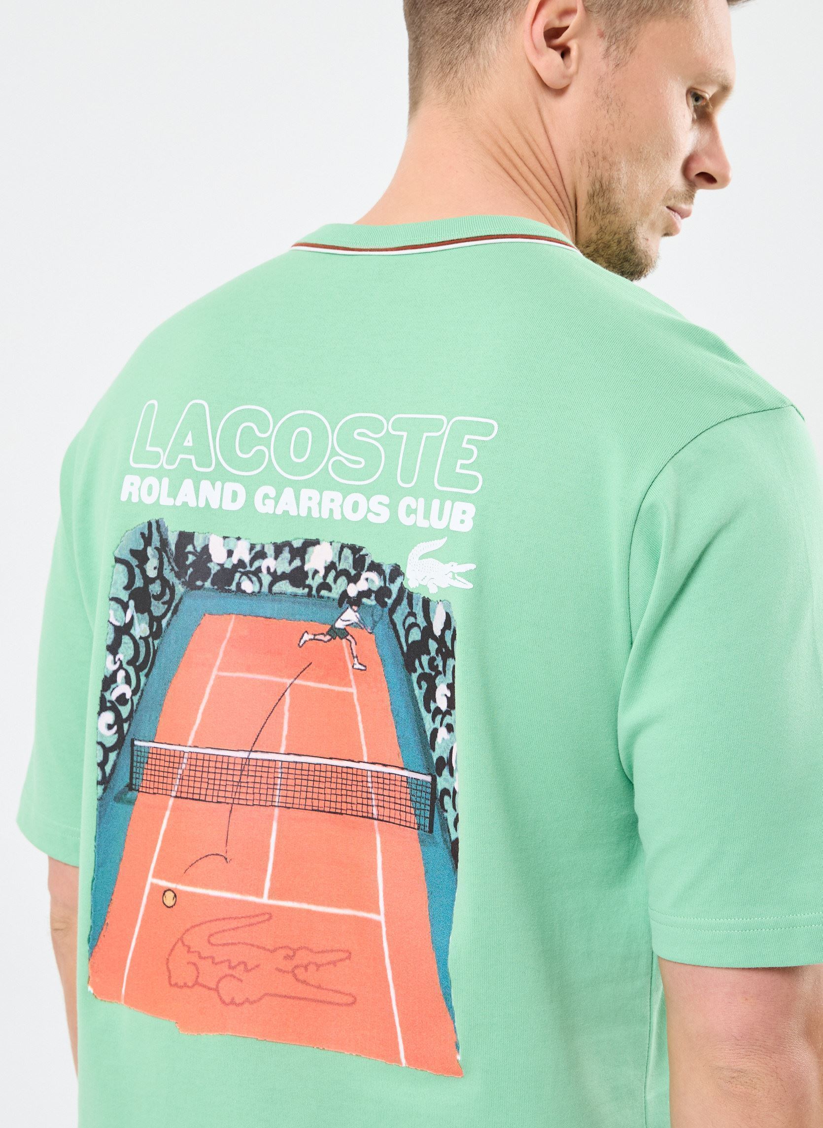Camisetas Tee-shirt Lacoste TH8757 hombre verde Lacoste Camisetas Tee-shirt Lacoste TH8757 hombre verde LIAMONE
