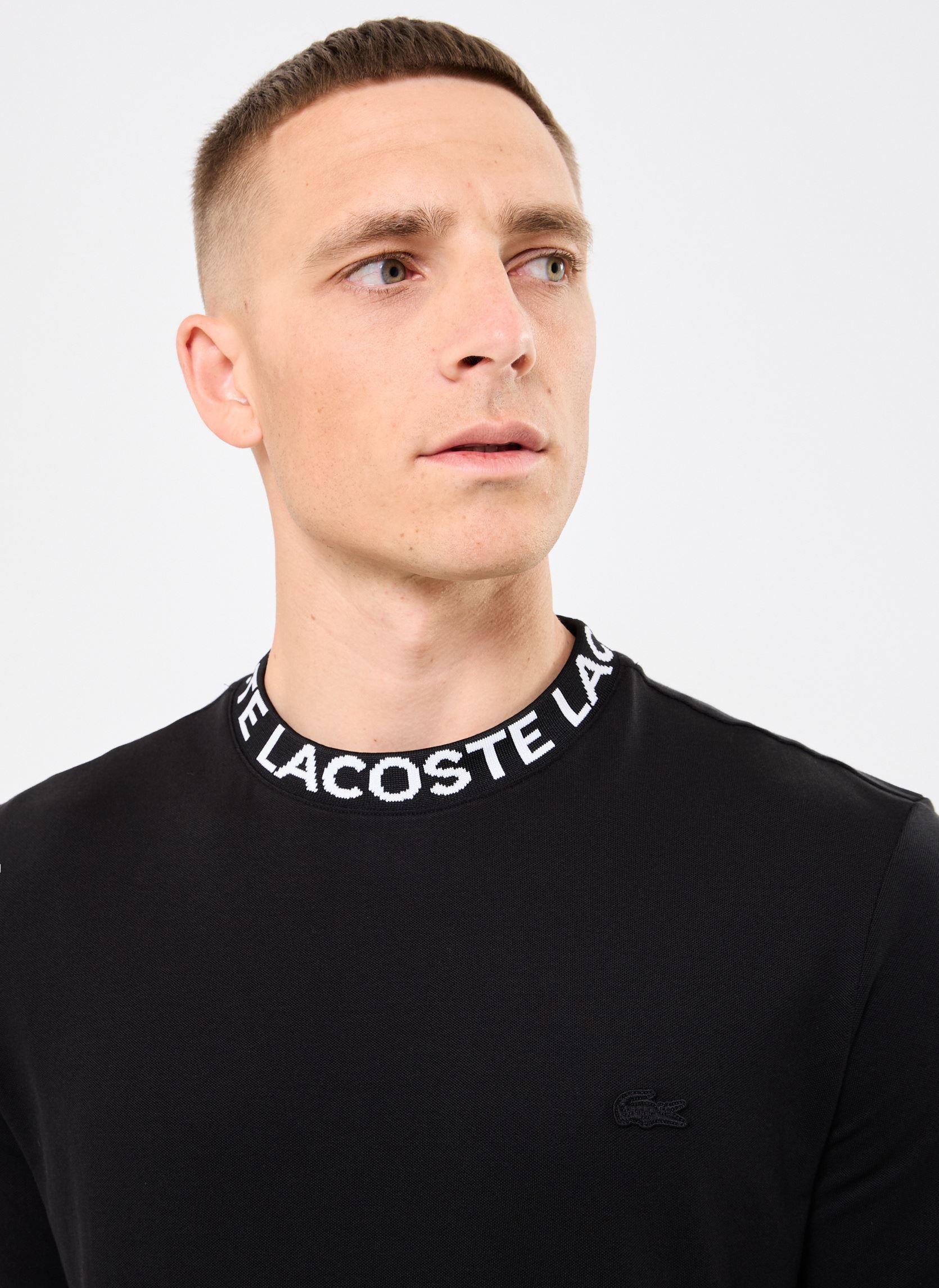 Tee-shirts manches courtes Tee-shirt Lacoste TH9582 homme noir Lacoste Tee-shirts manches courtes Tee-shirt Lacoste TH9582 homme noir NOIR