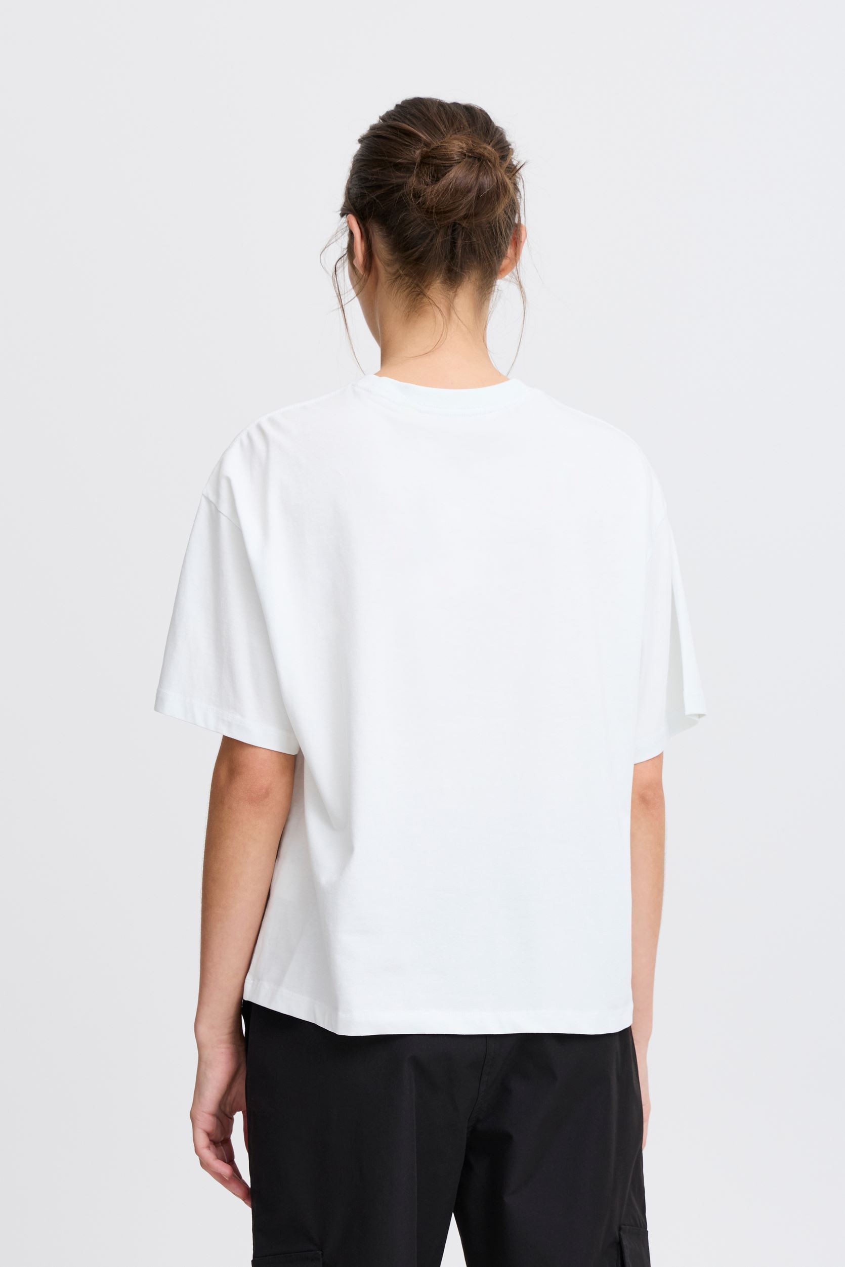 Tee-shirts manches courtes JCSIMONA BOX TSHIRT femme blanc The Jogg Concept Tee-shirts manches courtes JCSIMONA BOX TSHIRT femme blanc OFF WHITE