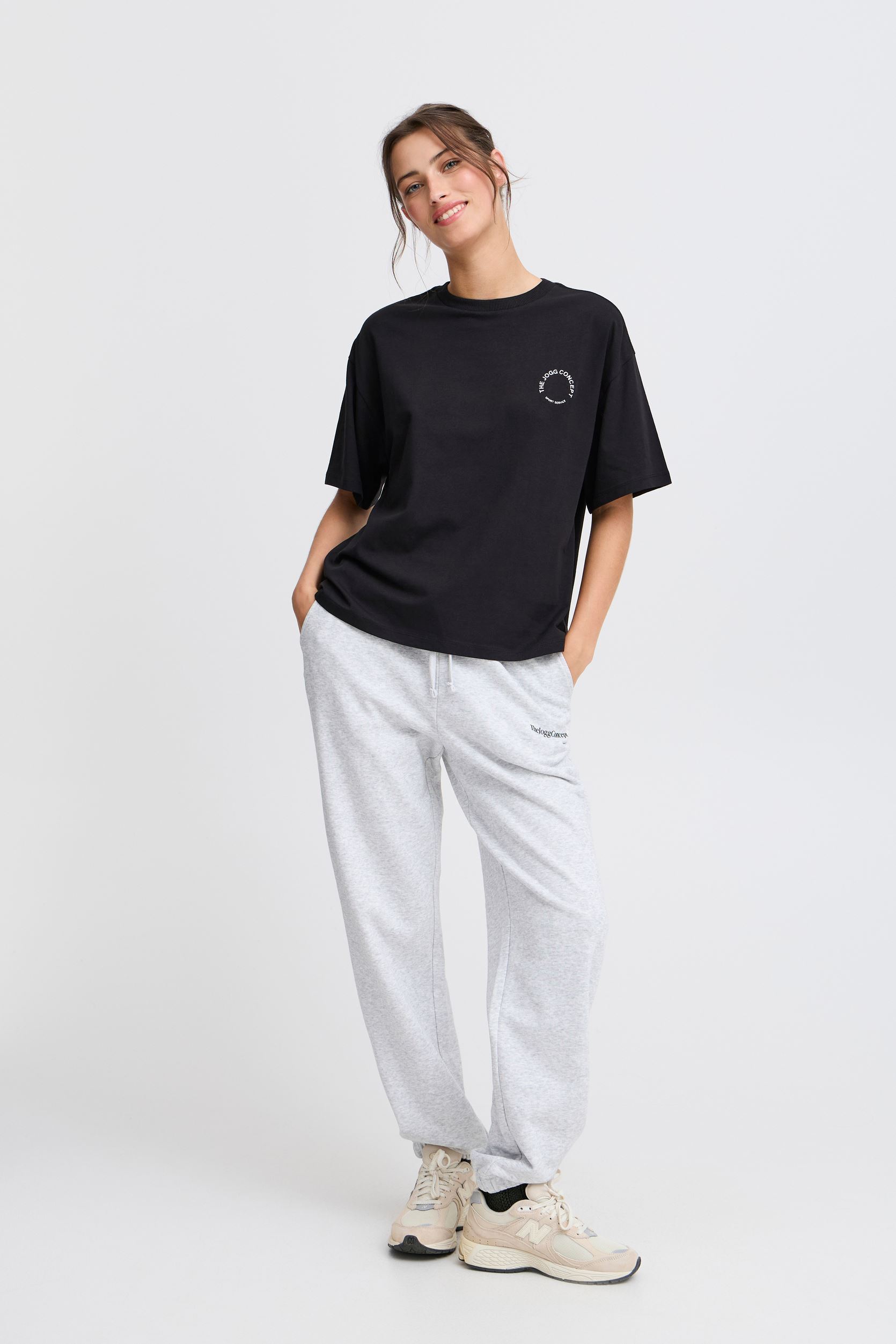 Kurzarm-T-Shirts JCSIMONA BOX TSHIRT damen schwarz The Jogg Concept Kurzarm-T-Shirts JCSIMONA BOX TSHIRT damen schwarz BLACK
