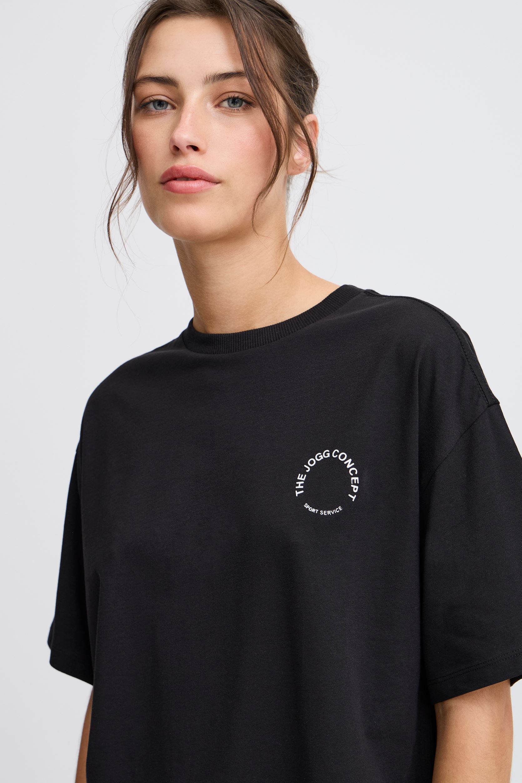 Kurzarm-T-Shirts JCSIMONA BOX TSHIRT damen schwarz The Jogg Concept Kurzarm-T-Shirts JCSIMONA BOX TSHIRT damen schwarz BLACK
