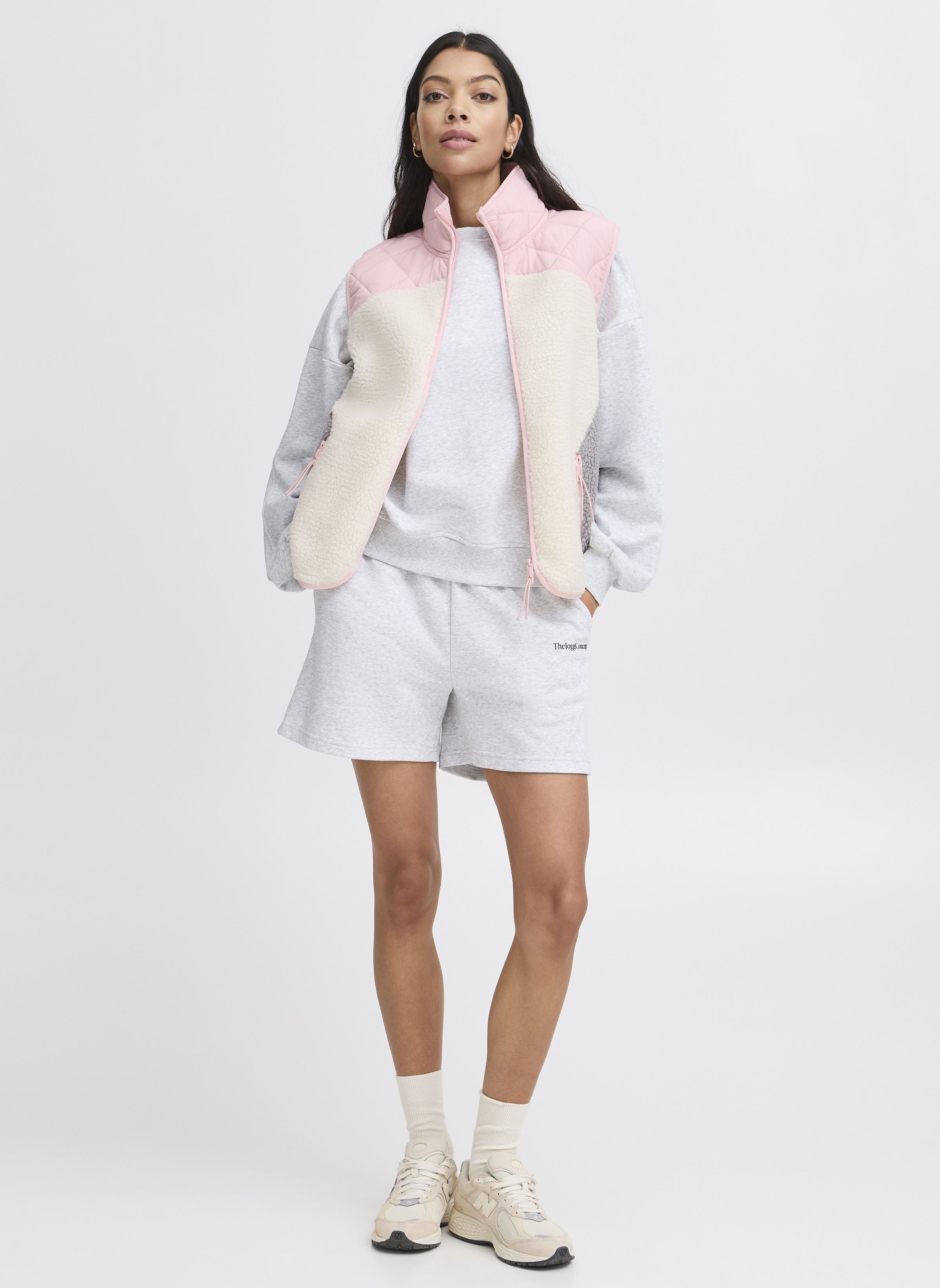 Vestes sans manches JCBERRI WAISTCOAT 7 femme blanc The Jogg Concept Vestes sans manches JCBERRI WAISTCOAT 7 femme blanc ALMOND BLOSSOM MIX