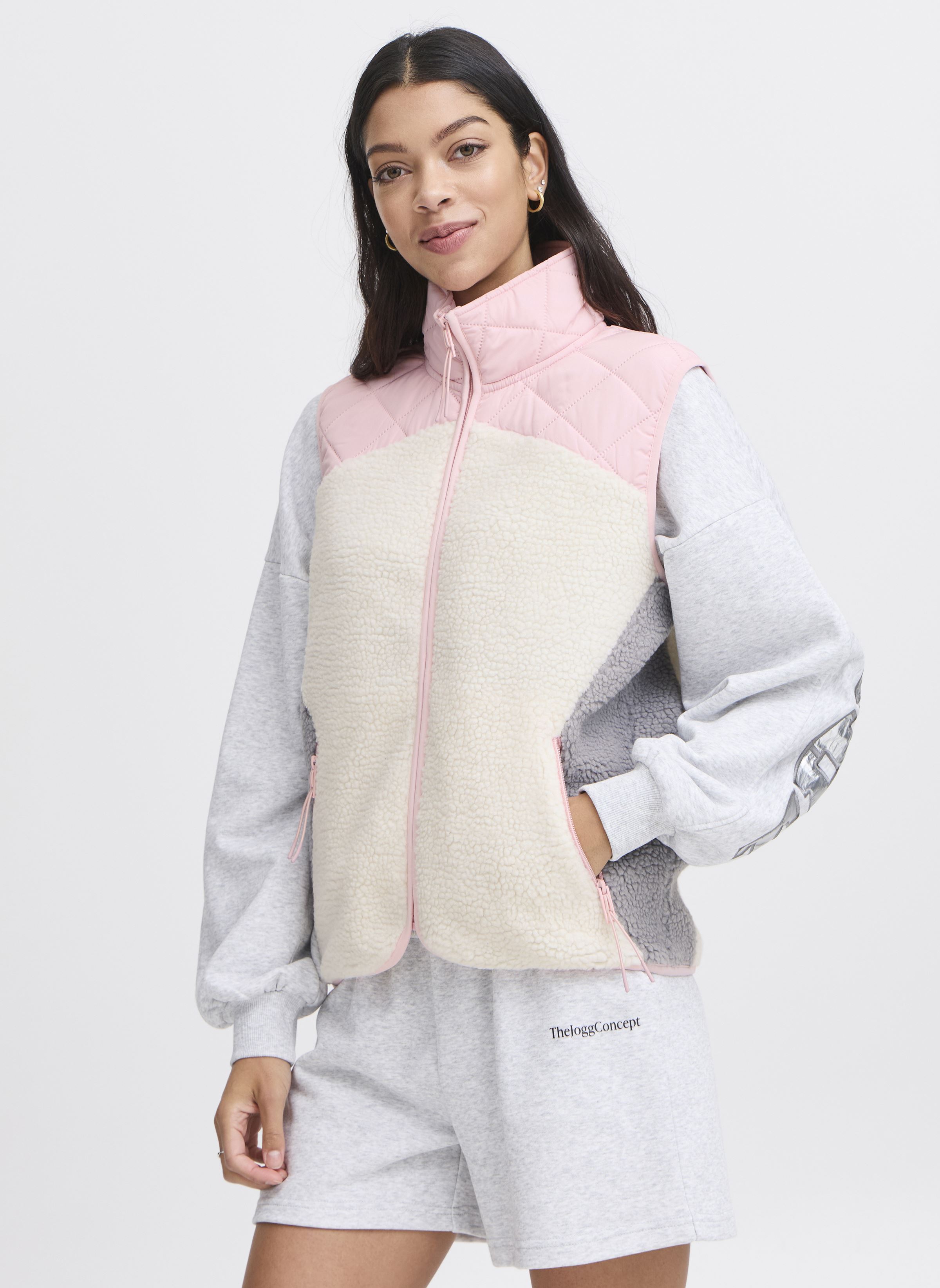 Vestes sans manches JCBERRI WAISTCOAT 7 femme blanc The Jogg Concept Vestes sans manches JCBERRI WAISTCOAT 7 femme blanc ALMOND BLOSSOM MIX