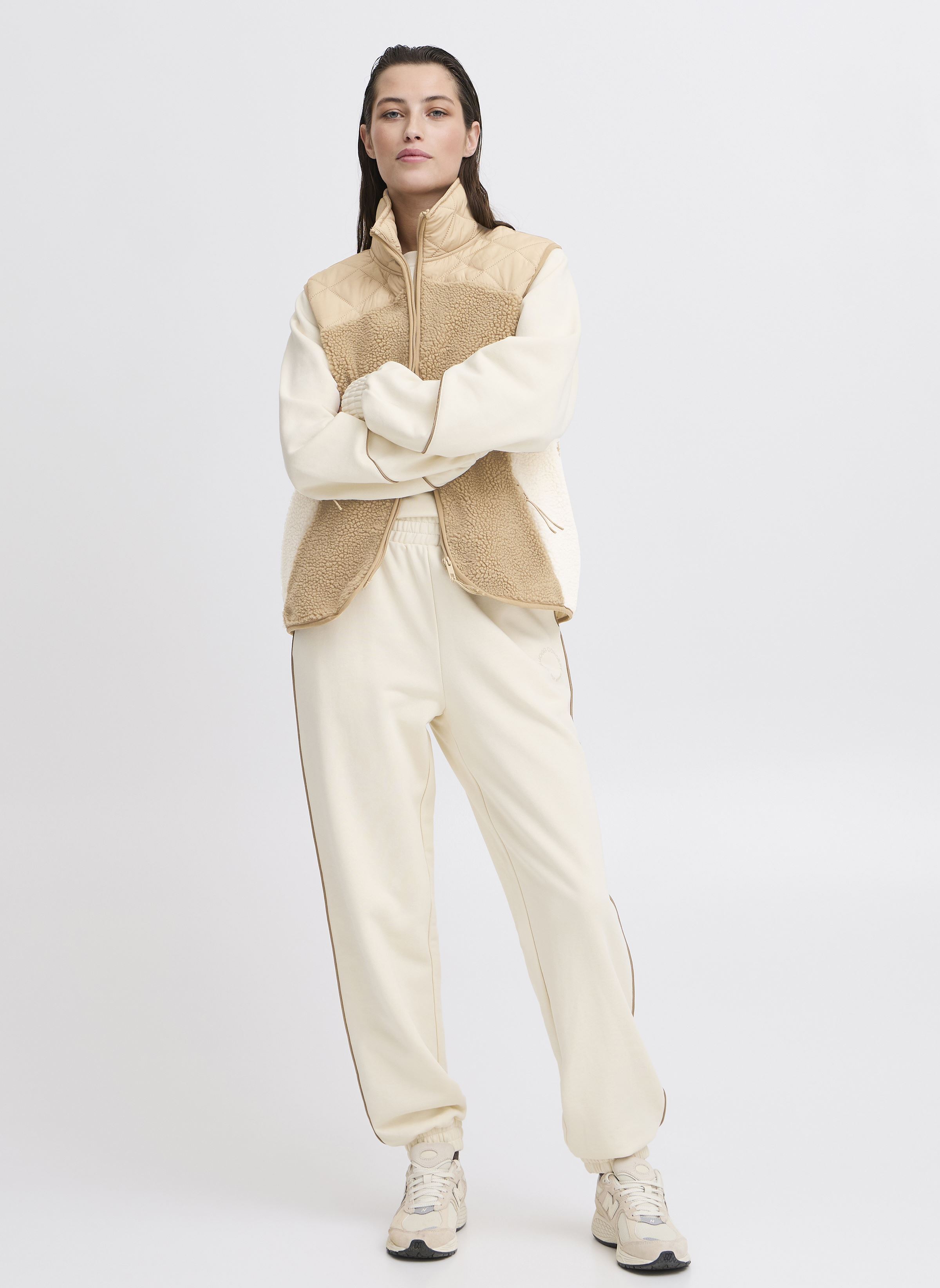 Westen JCBERRI WAISTCOAT 7 damen beige The Jogg Concept Westen JCBERRI WAISTCOAT 7 damen beige CORNSTALK MIX