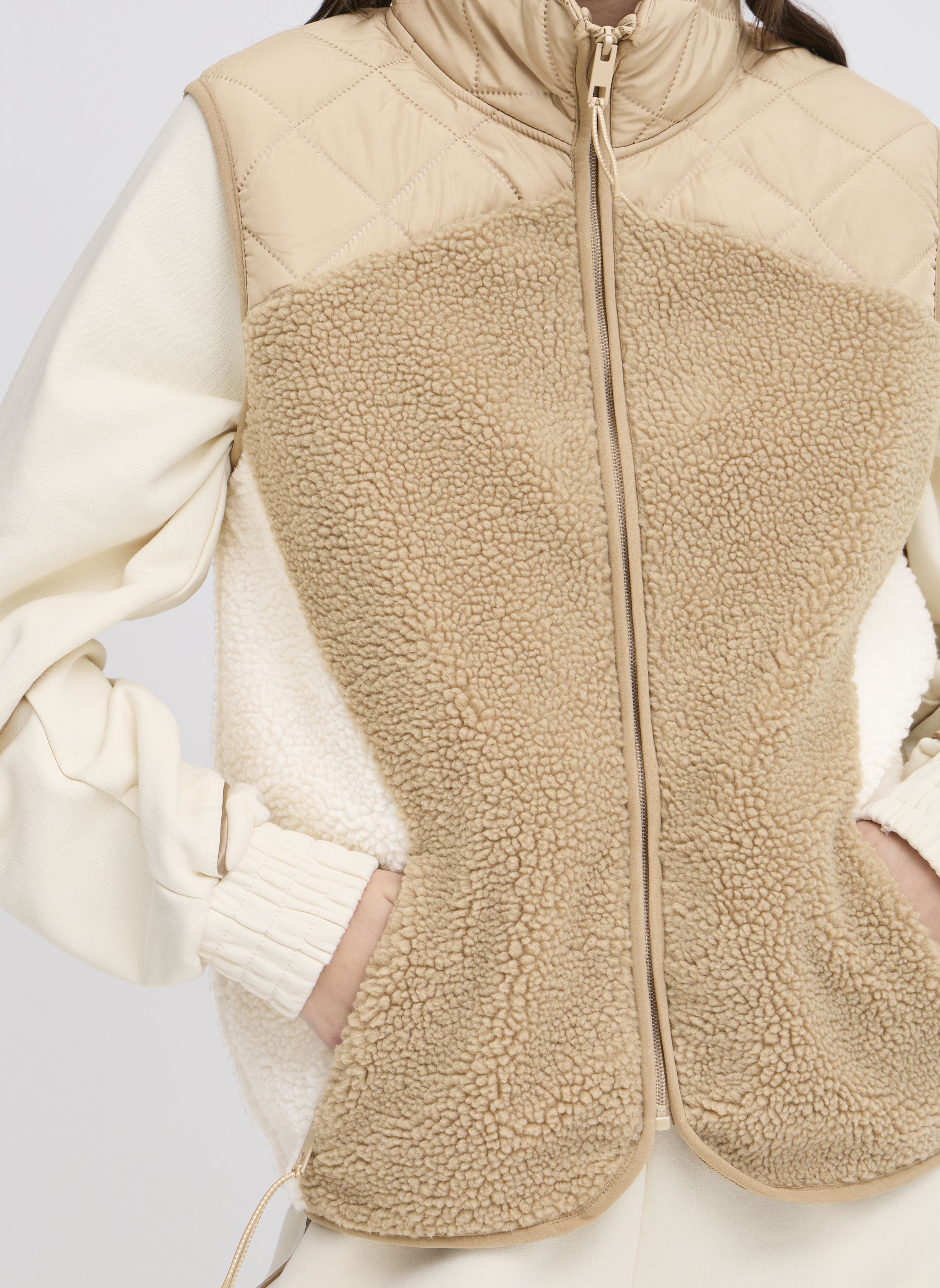 Westen JCBERRI WAISTCOAT 7 damen beige The Jogg Concept Westen JCBERRI WAISTCOAT 7 damen beige CORNSTALK MIX