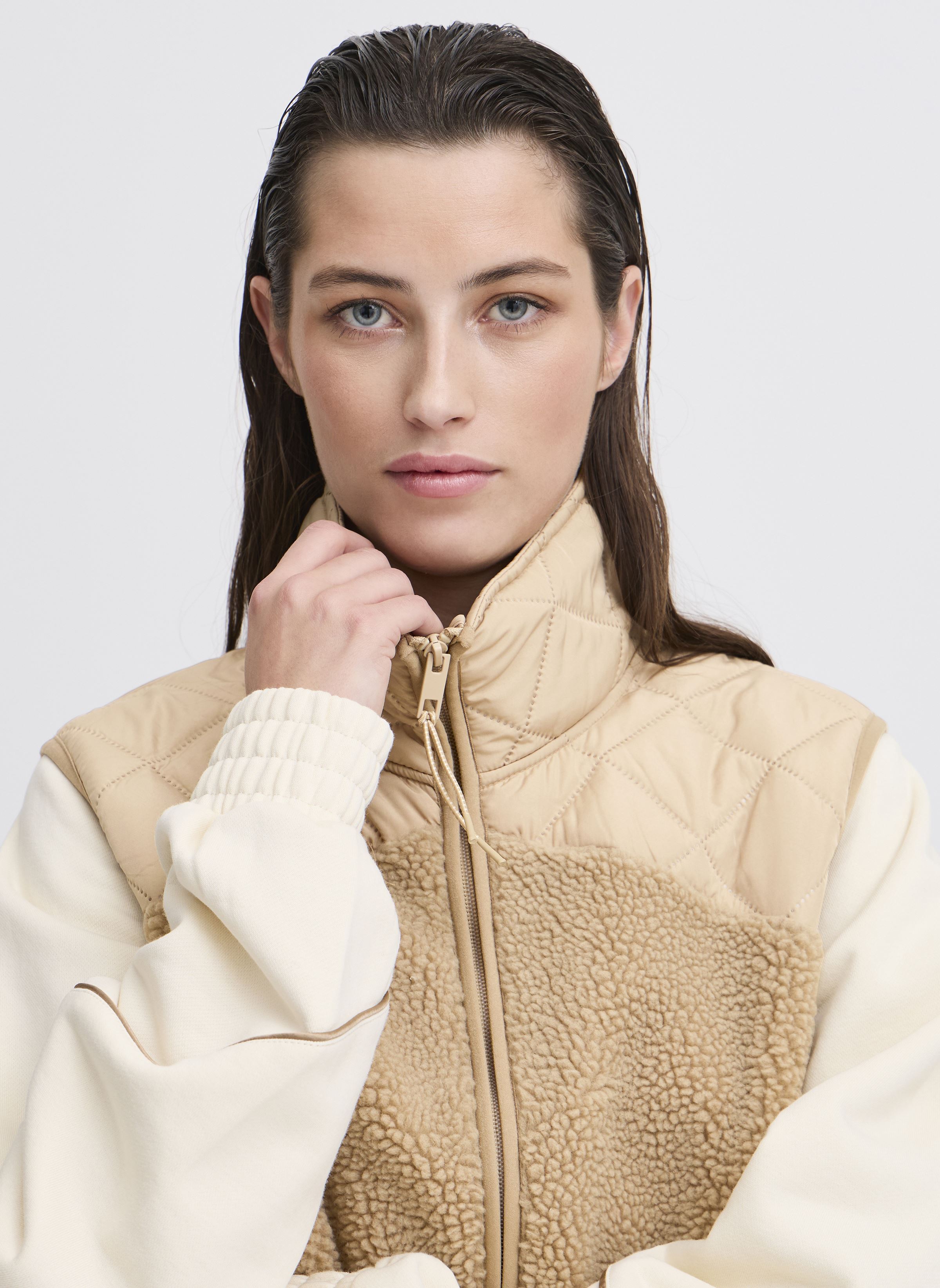Westen JCBERRI WAISTCOAT 7 damen beige The Jogg Concept Westen JCBERRI WAISTCOAT 7 damen beige CORNSTALK MIX