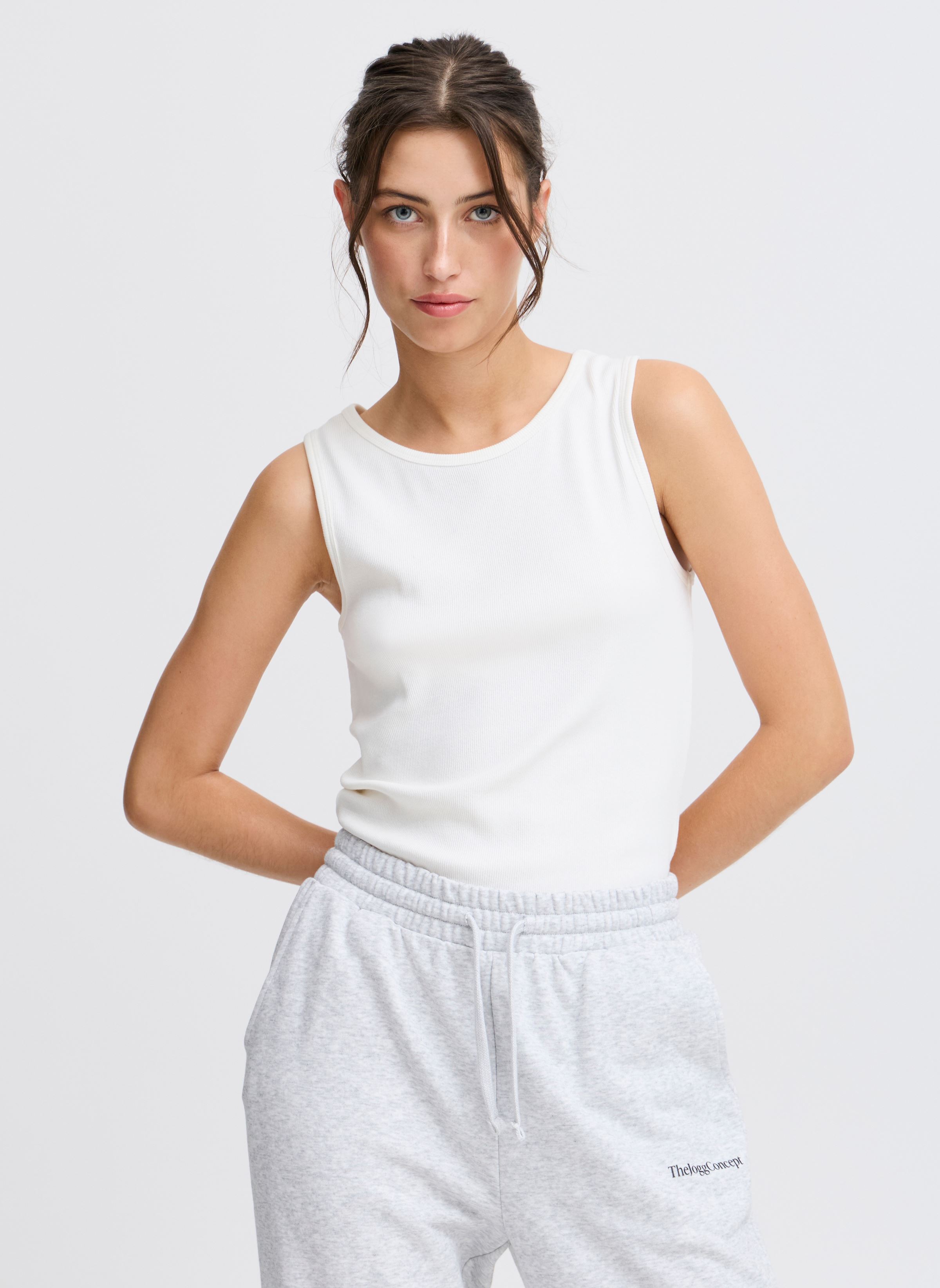 Tanktops JCTONDA TANKTOP damen weiß The Jogg Concept Tanktops JCTONDA TANKTOP damen weiß OFF WHITE