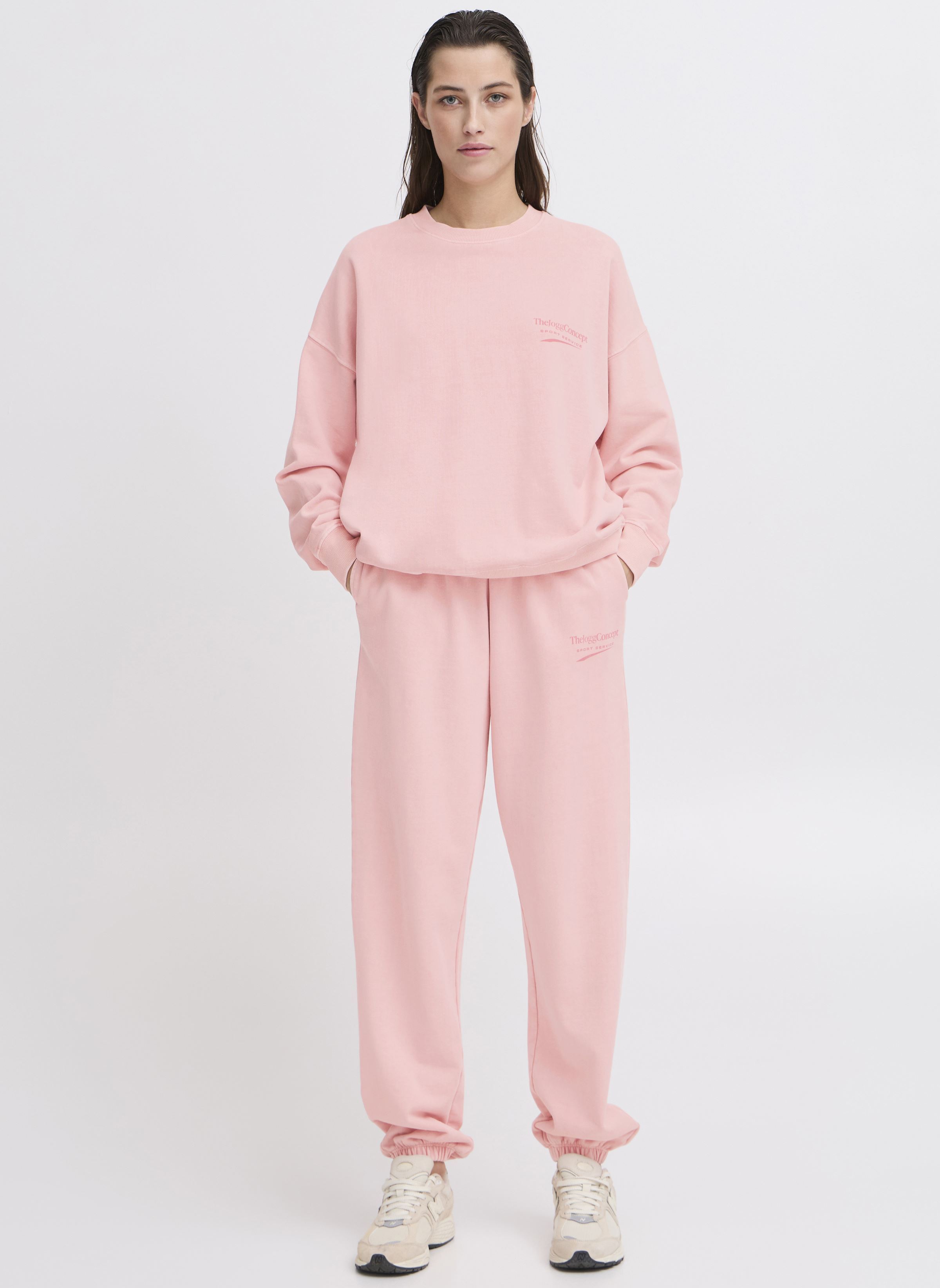 Sweater JCRUBI LOGO SWEATSHIRT dames roze The Jogg Concept Sweater JCRUBI LOGO SWEATSHIRT dames roze ALMOND BLOSSOM
