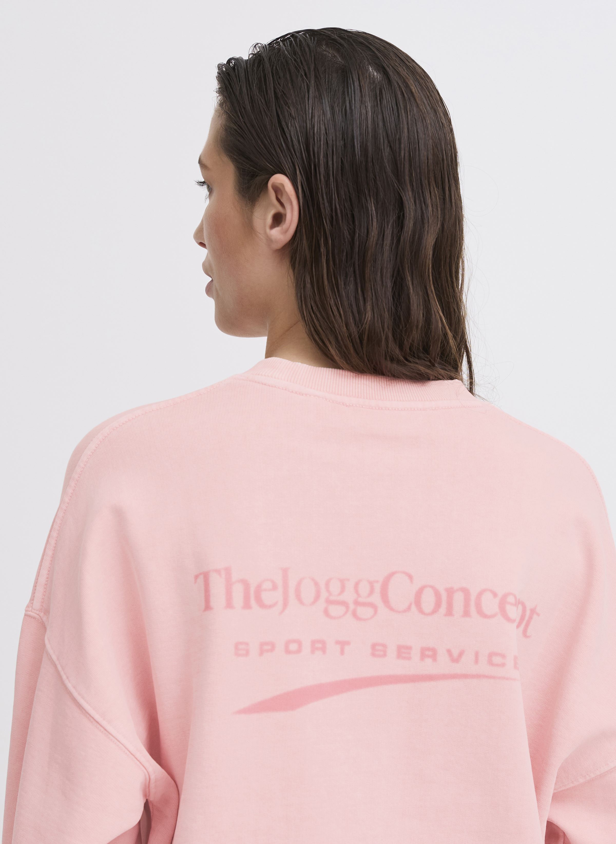 Sweater JCRUBI LOGO SWEATSHIRT dames roze The Jogg Concept Sweater JCRUBI LOGO SWEATSHIRT dames roze ALMOND BLOSSOM