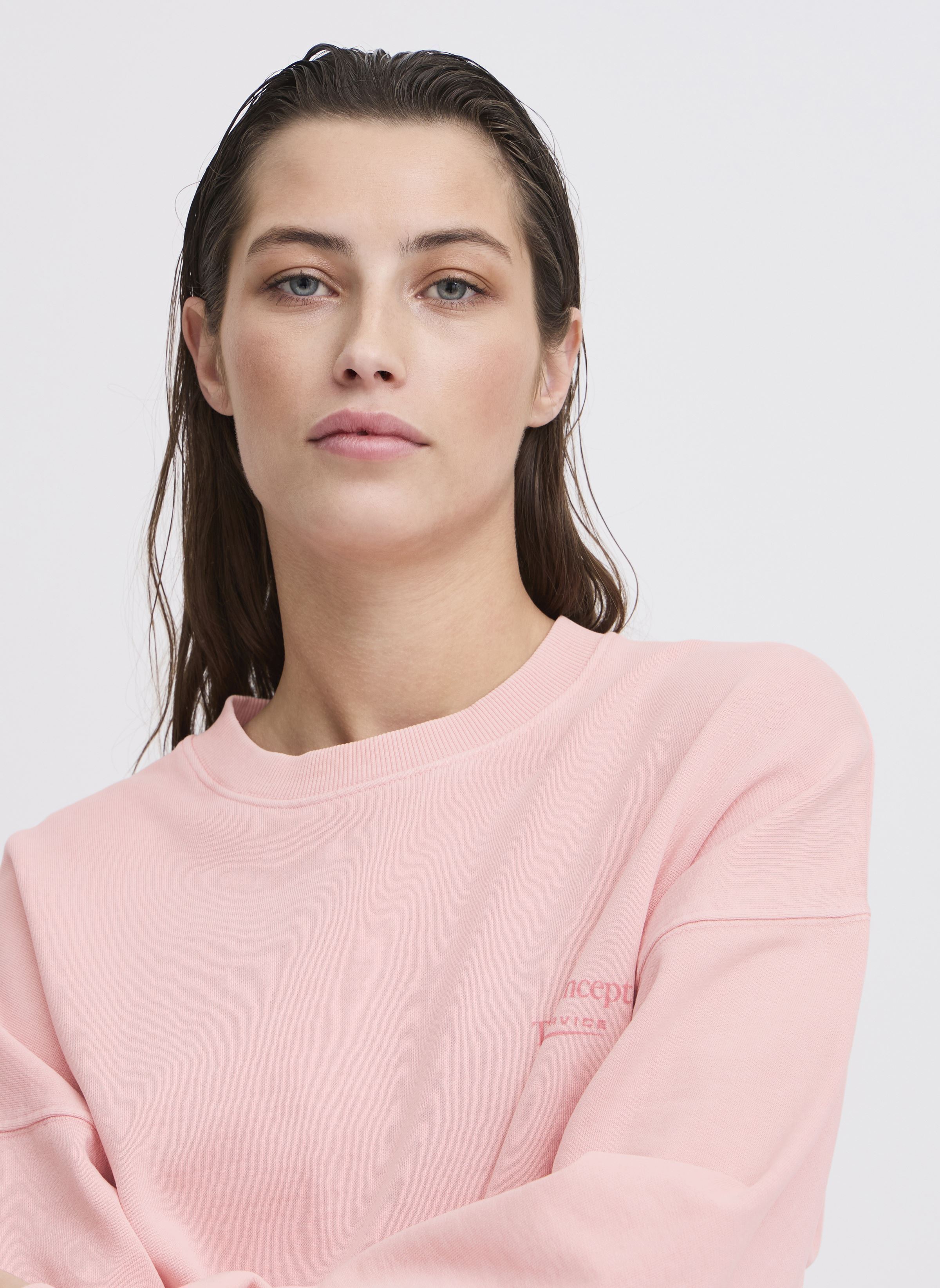 Sweater JCRUBI LOGO SWEATSHIRT dames roze The Jogg Concept Sweater JCRUBI LOGO SWEATSHIRT dames roze ALMOND BLOSSOM