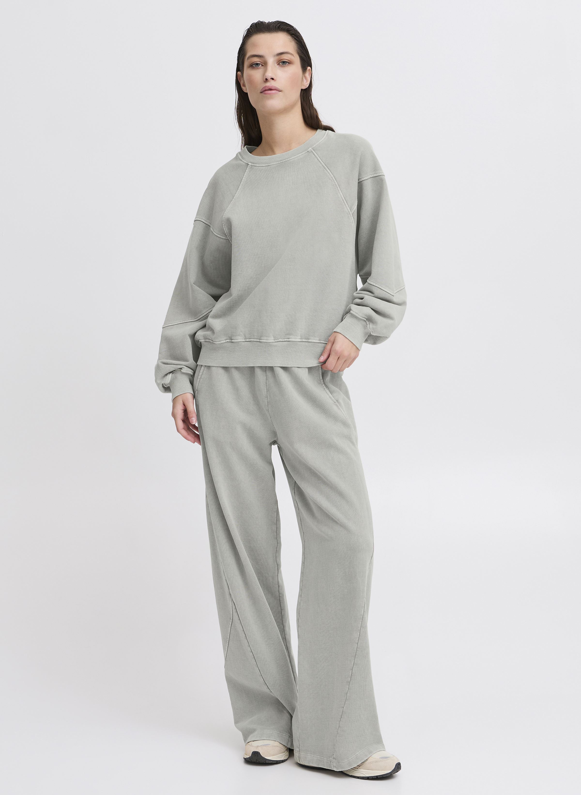 Felpe JCRUBI CUTLINE SWEAT donna grigio The Jogg Concept Felpe JCRUBI CUTLINE SWEAT donna grigio GRIFFIN