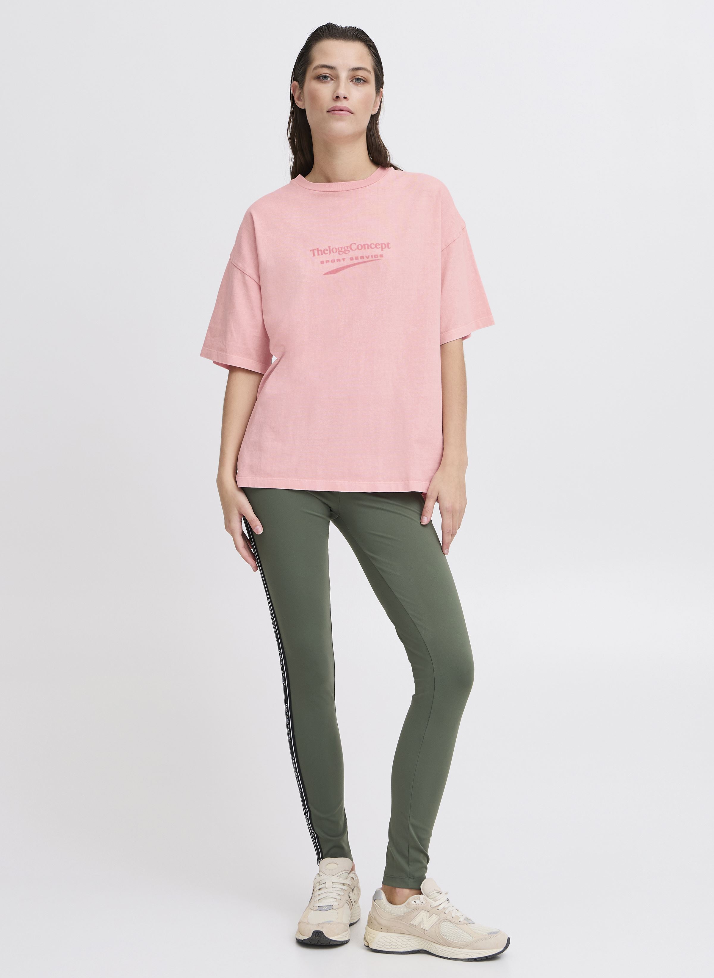 Kurzarm-T-Shirts JCSADIA LOGO TSHIRT damen rosa The Jogg Concept Kurzarm-T-Shirts JCSADIA LOGO TSHIRT damen rosa ALMOND BLOSSOM