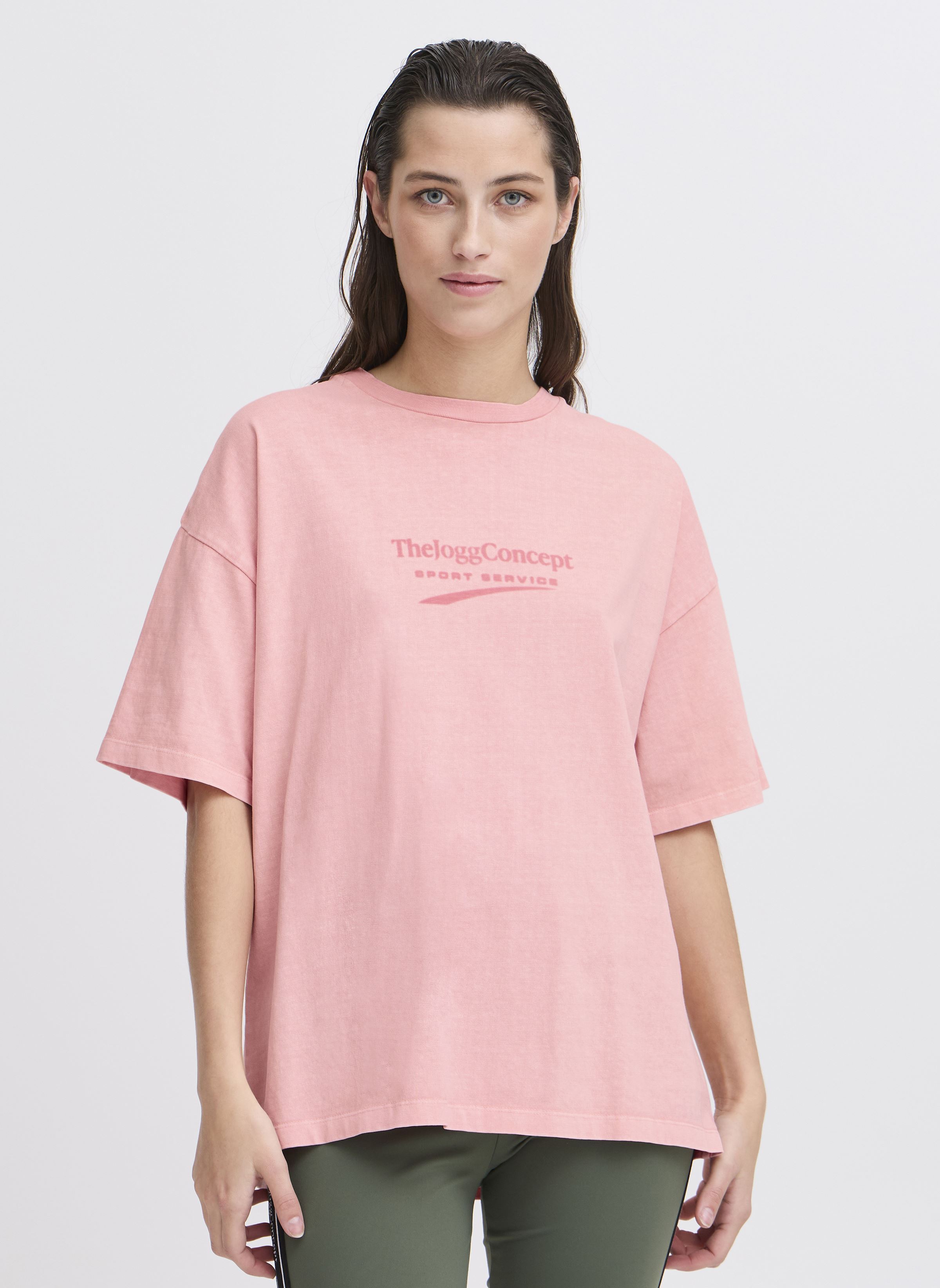 Kurzarm-T-Shirts JCSADIA LOGO TSHIRT damen rosa The Jogg Concept Kurzarm-T-Shirts JCSADIA LOGO TSHIRT damen rosa ALMOND BLOSSOM